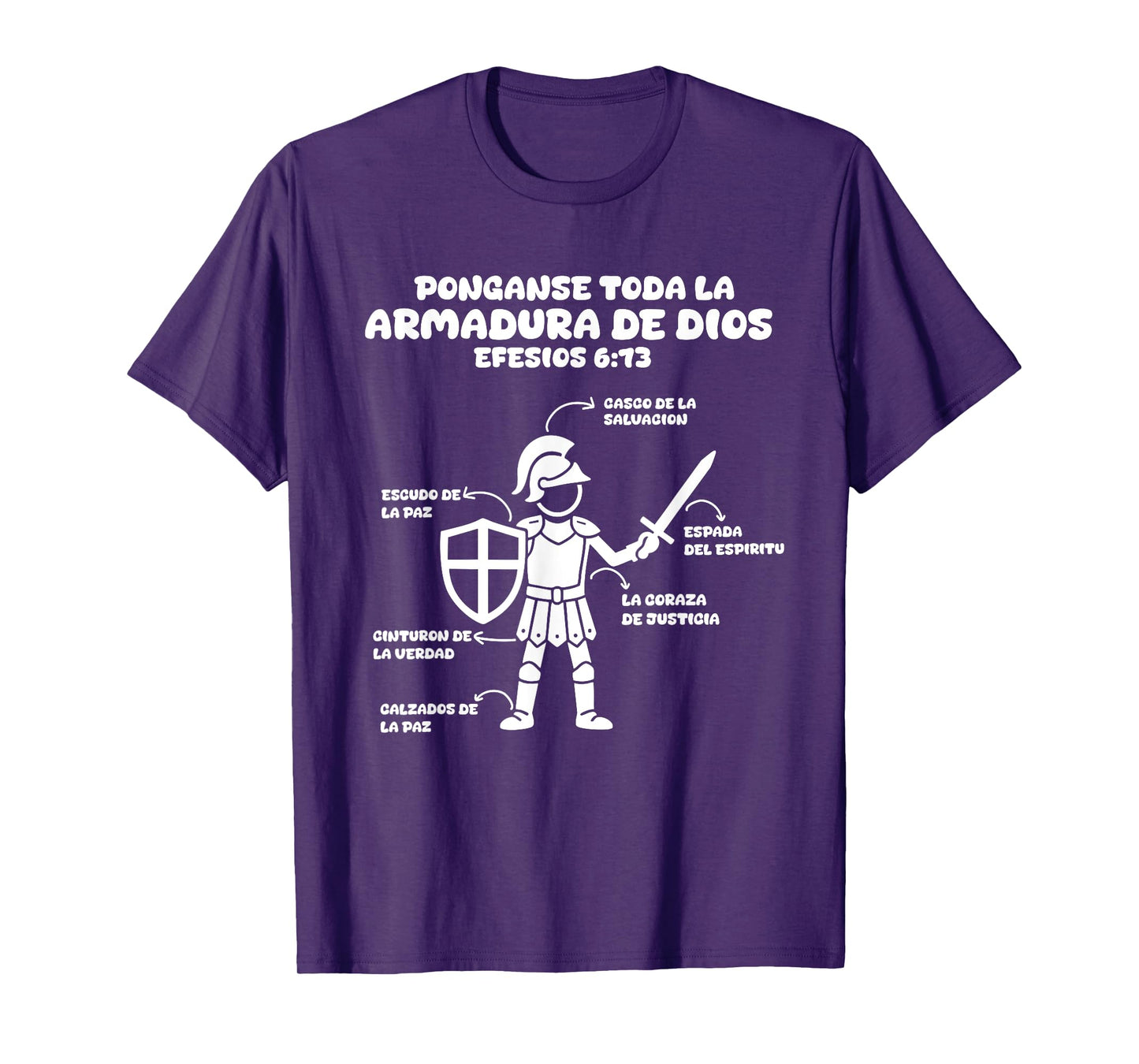 Camiseta cristiana en espanol Versiculo Spanish Christians T-Shirt
