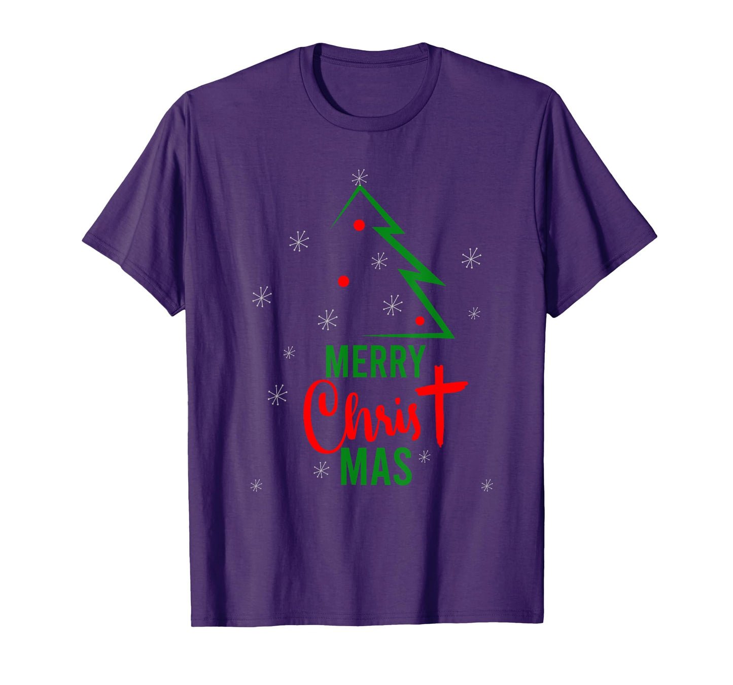Merry Christ Mas Christmas Christian Jesus Religious Holiday T-Shirt