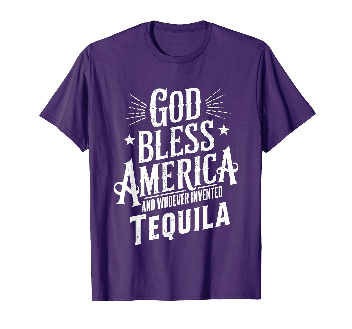 God Bless America And Tequila Funny Drinking Meme Quotes T-Shirt