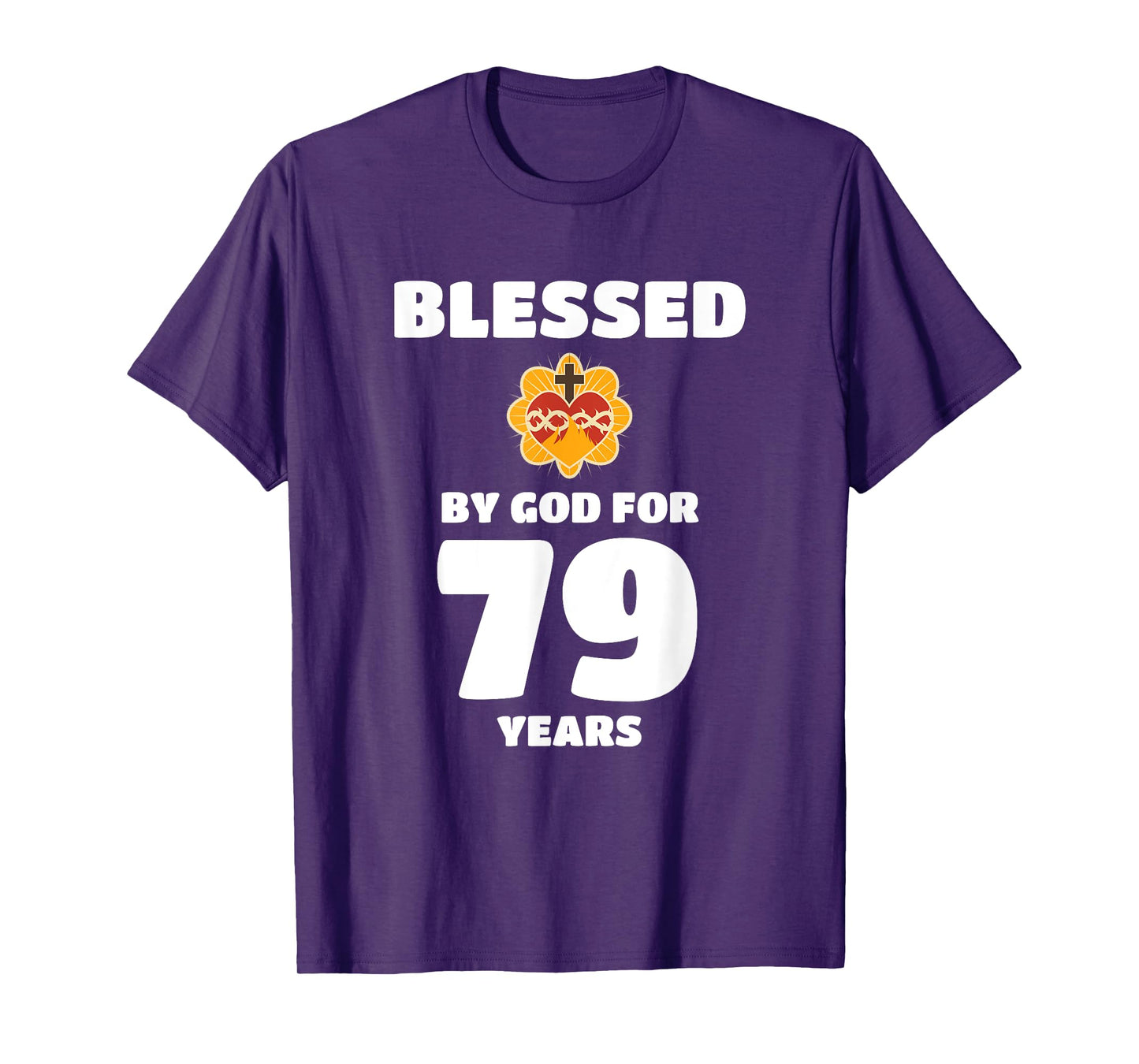 Blessed by God 79 Years Birthday Celebration T-Shirt