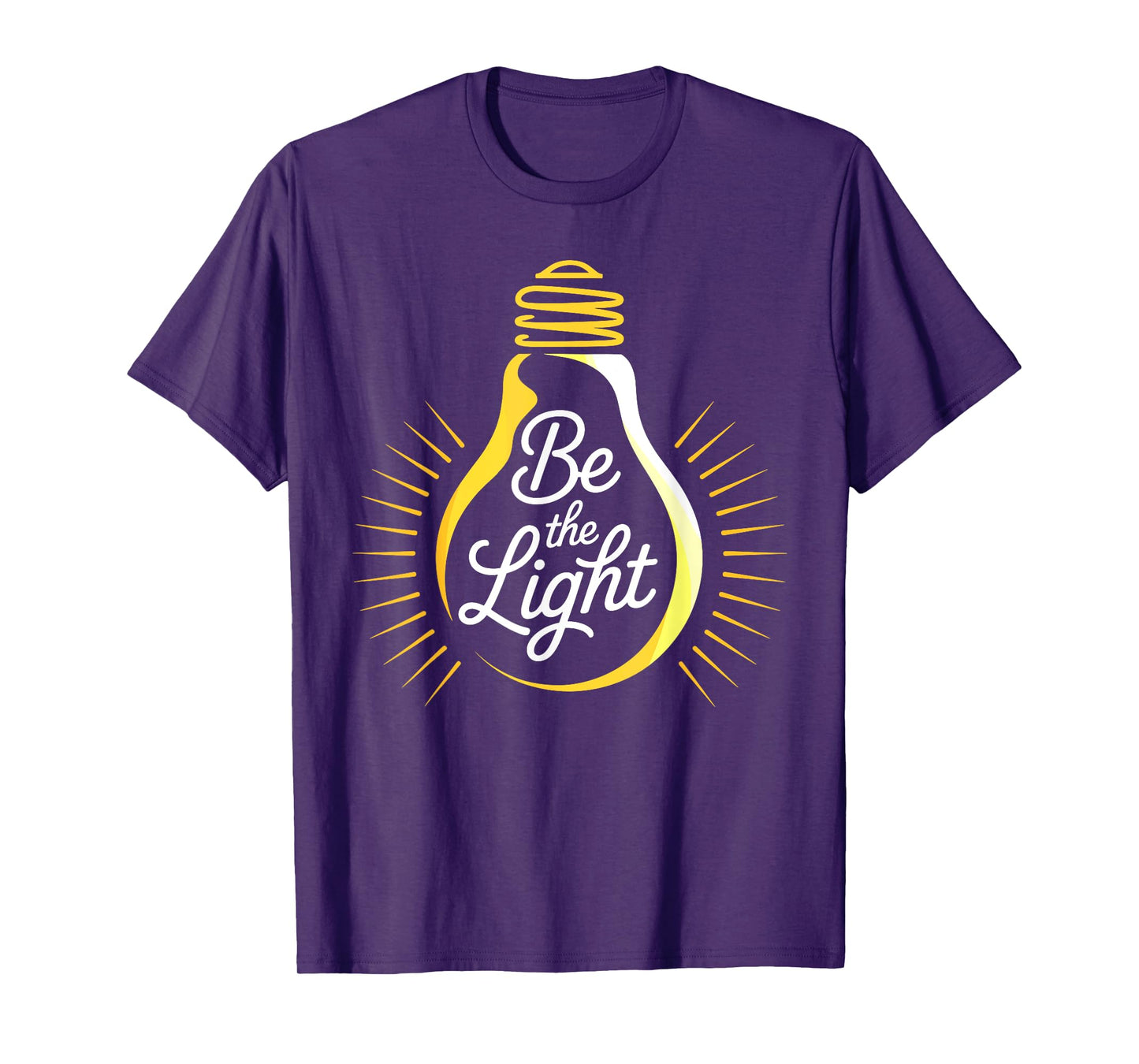 Be Light Bulb Bible Verses Christian Believer Men Women Kids T-Shirt