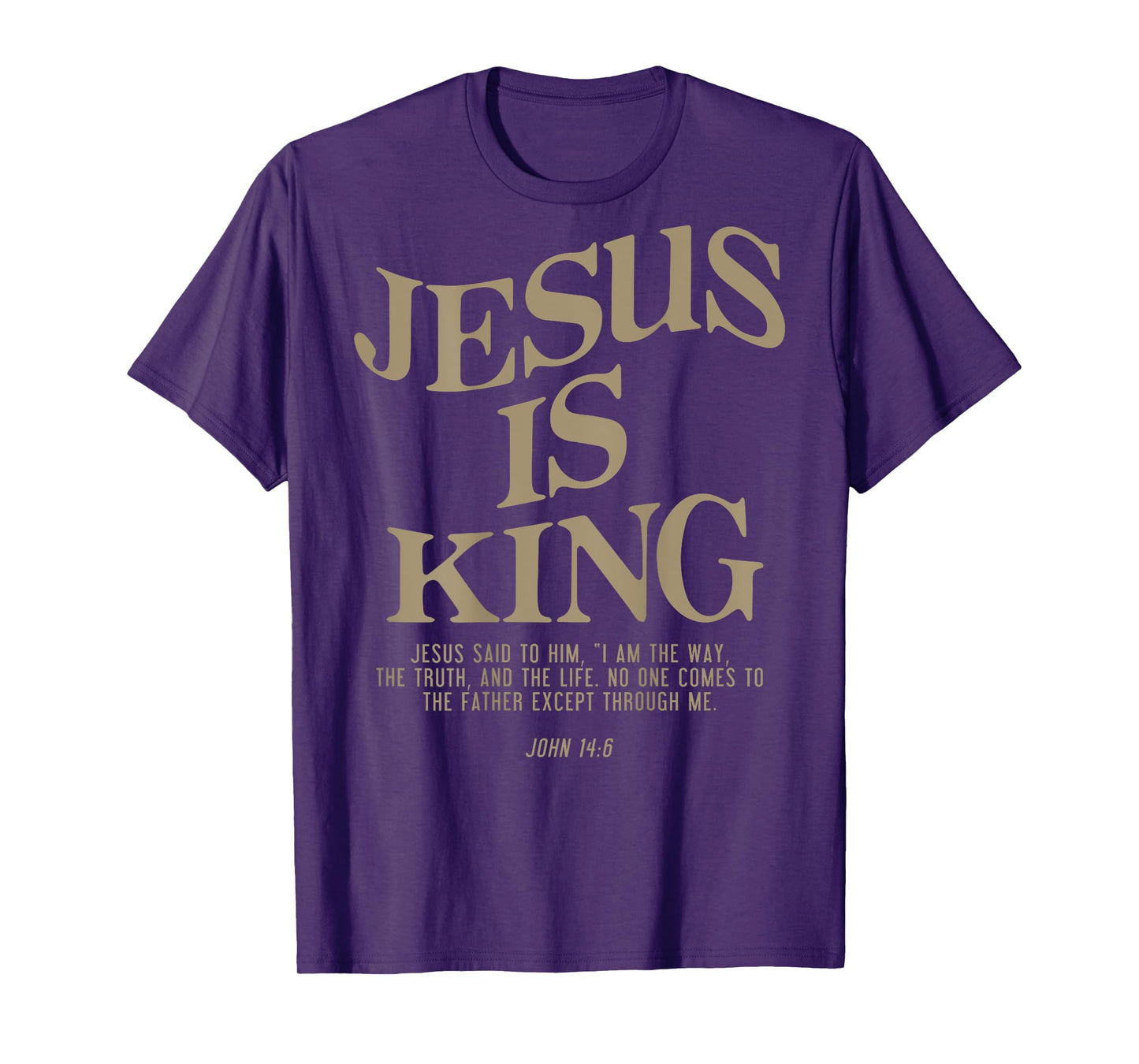 Jesus Is King Jesus John 14:6 Costume Christian (On Back) T-Shirt