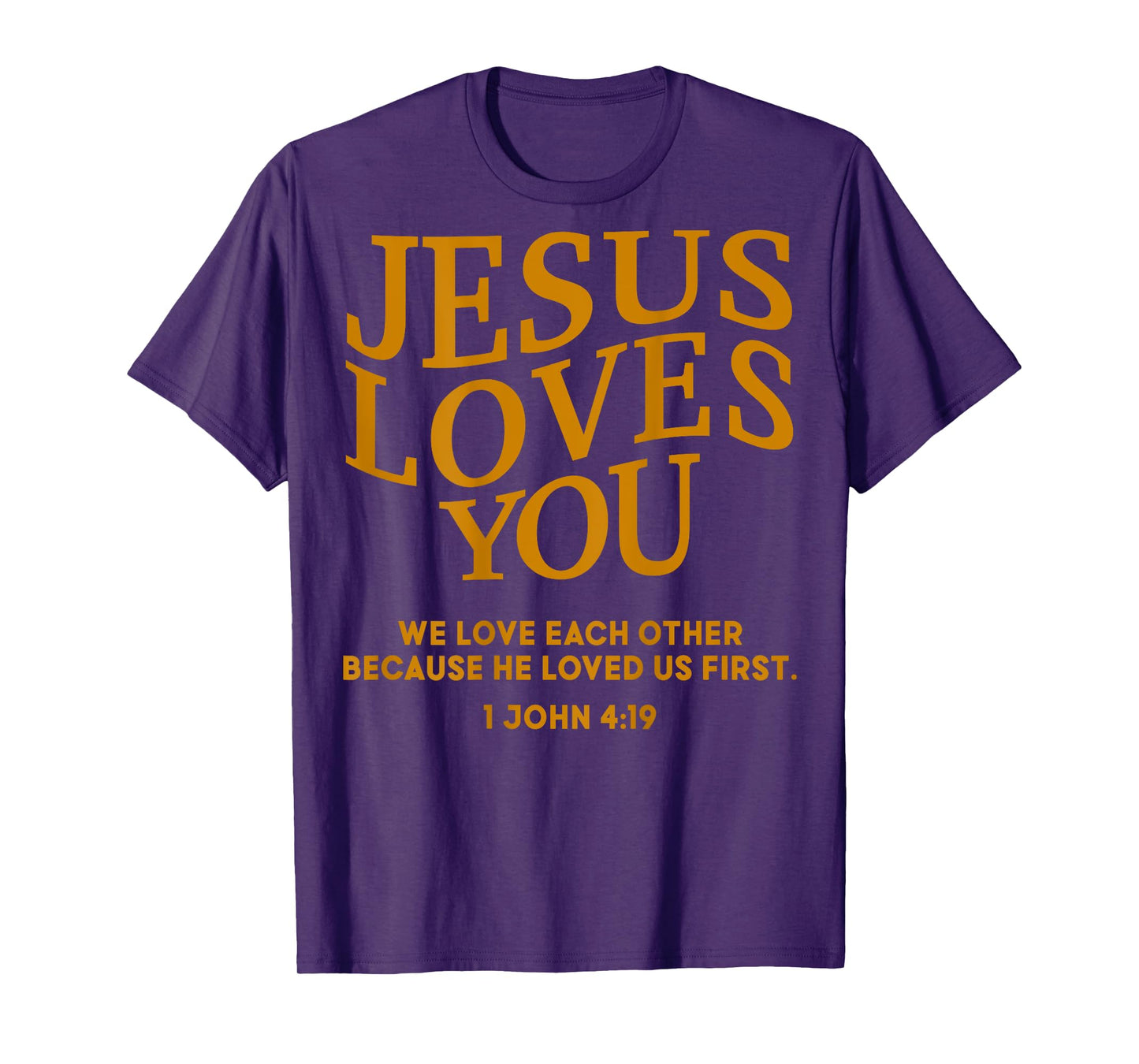Toddler Jesus Loves You Christian God Son Sister Girl Women T-Shirt