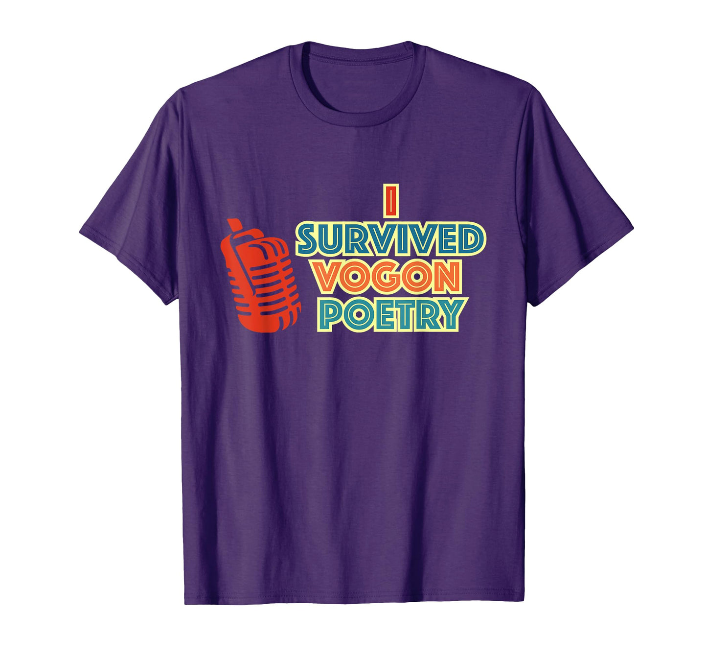 I Survived Vogon Poetry Vintage Design T-Shirt