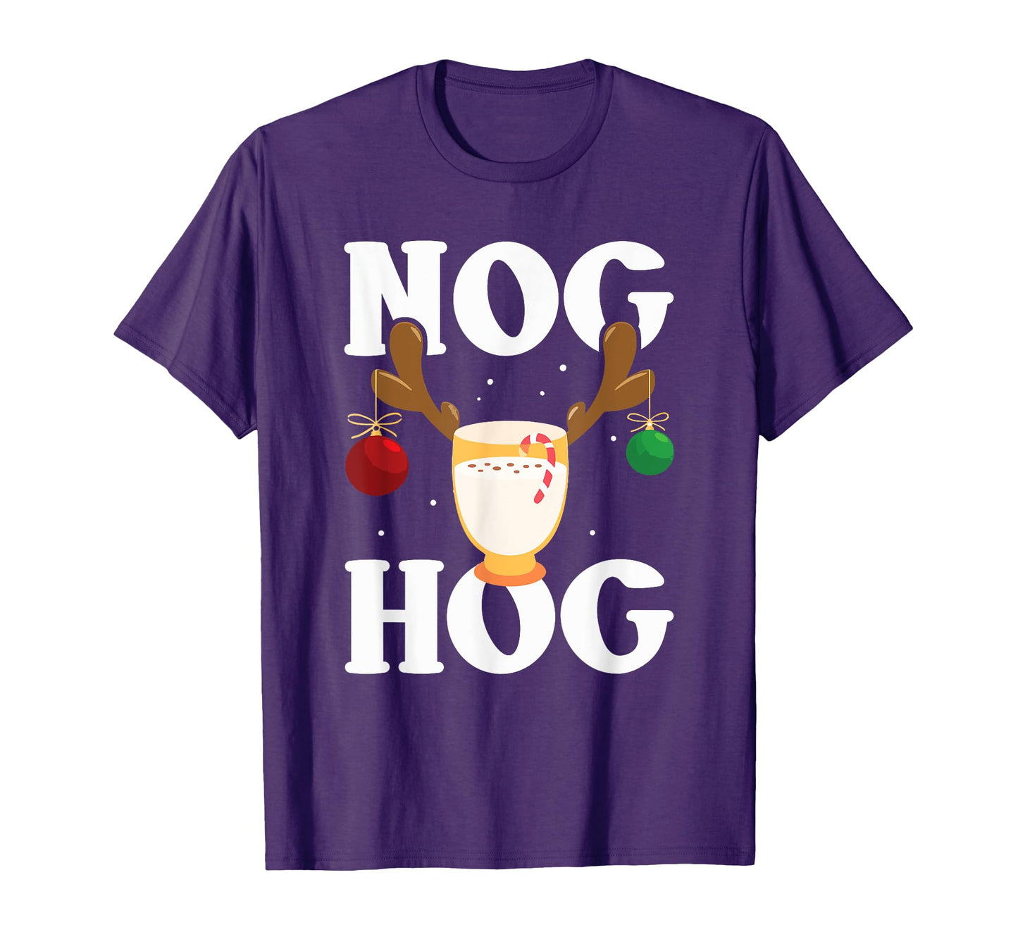Nog Hog - National Eggnog Day - Egg Nog Christmas Holiday T-Shirt