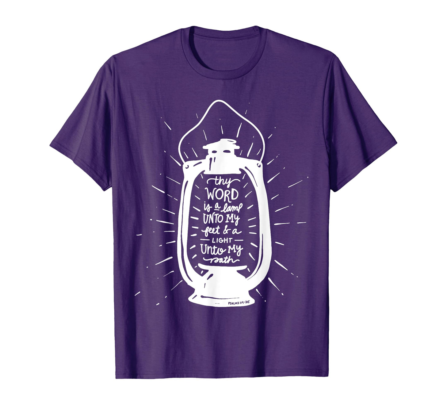 Thy Word is a Lamp Unto My Feet - Psalm 119 - Hand Lettered T-Shirt