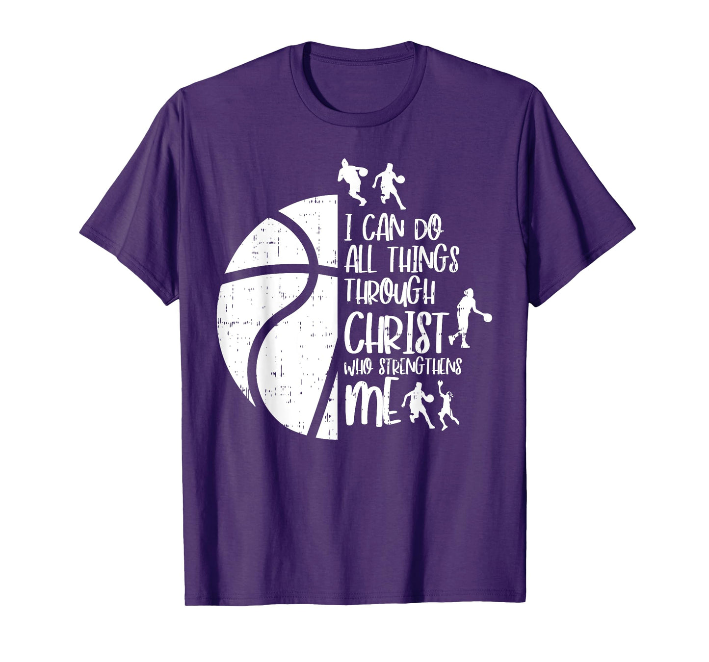 I Can Do Things Through Christ Basketball Christian Gift T-Shirt