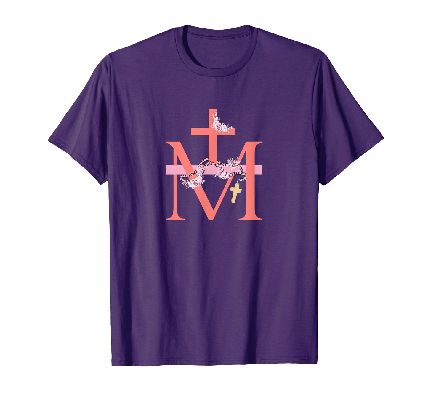 Mary Medals Pink Catholic Christian Women T-Shirt