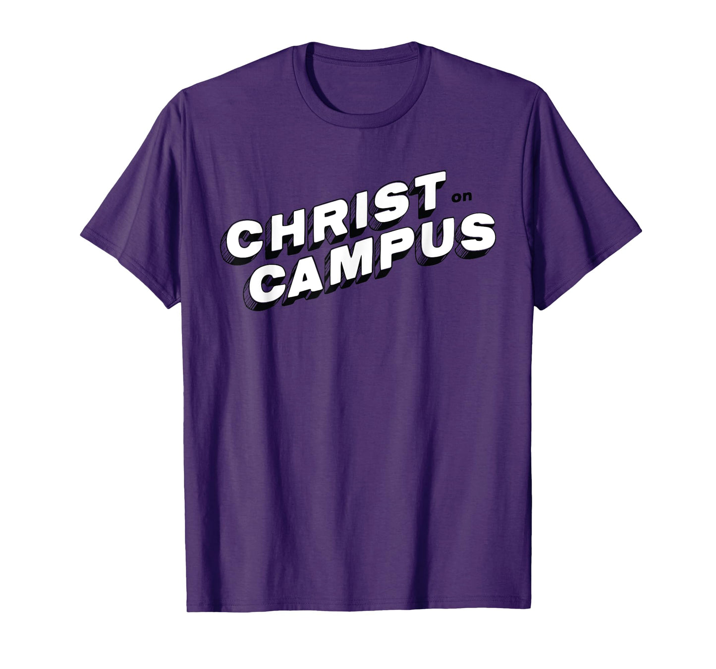 Christ on Campus- White Logo T-Shirt