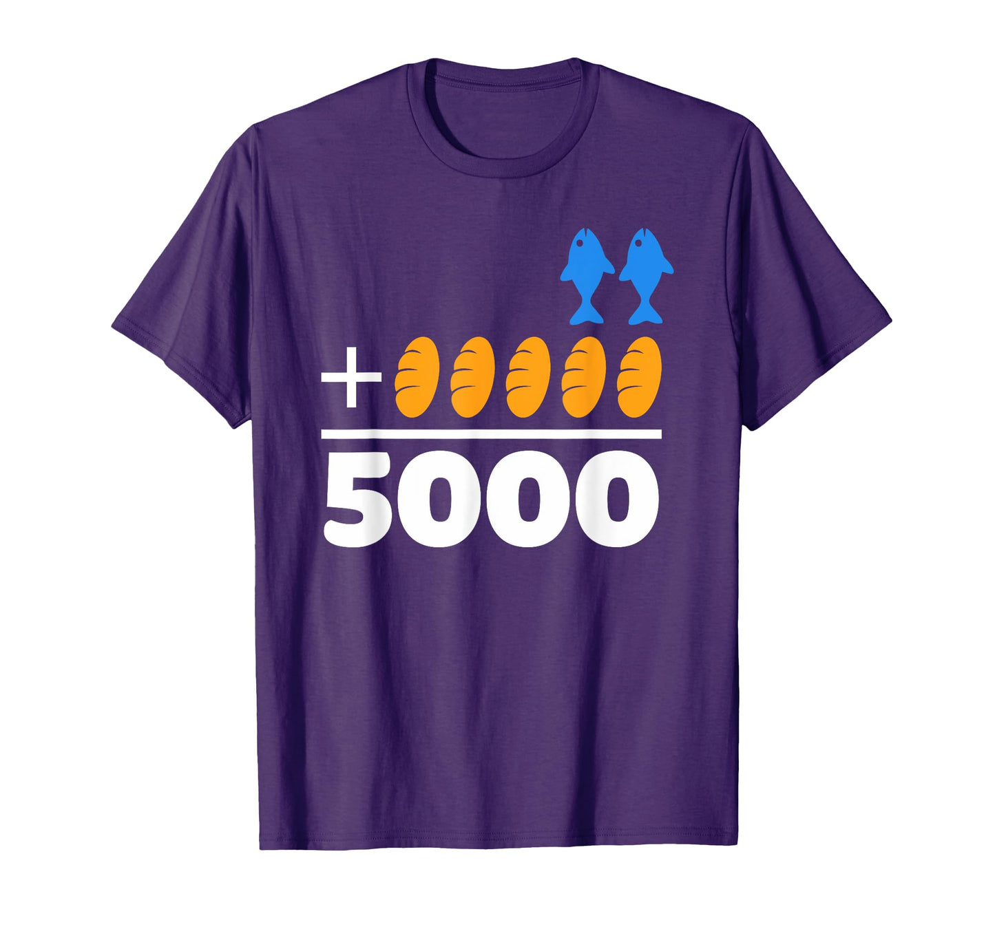 Jesus 2 Fishes 5 Breads 5000 Chosen Against The Current T-Shirt