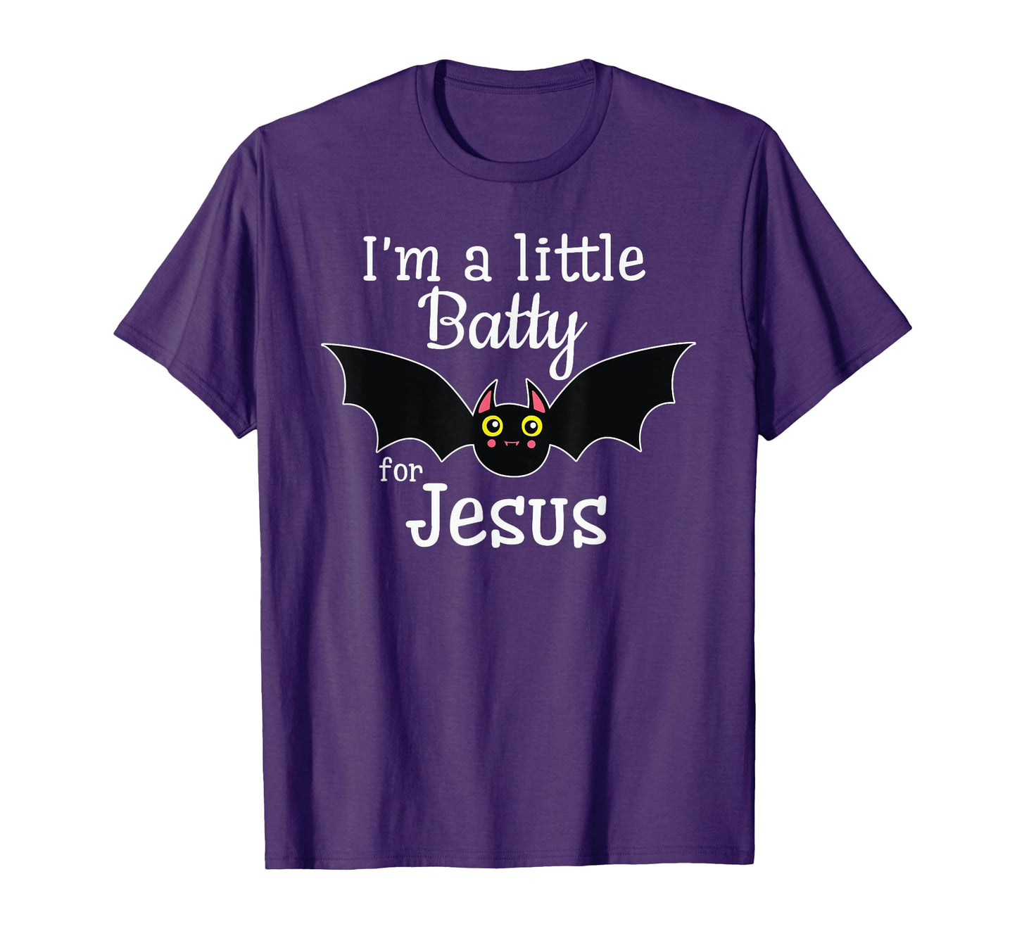 I'm A Little Batty For Jesus Halloween Christian T-Shirt