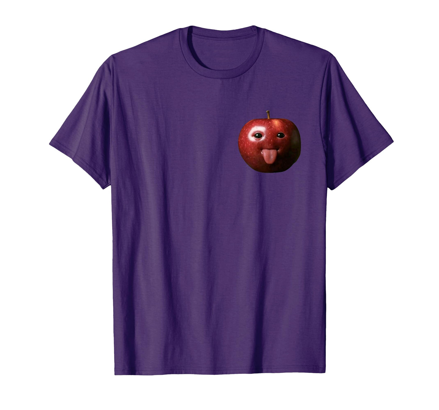 Funny Silly Ai Apple gen z Meme BrainRot Humor Tongue Out T-Shirt