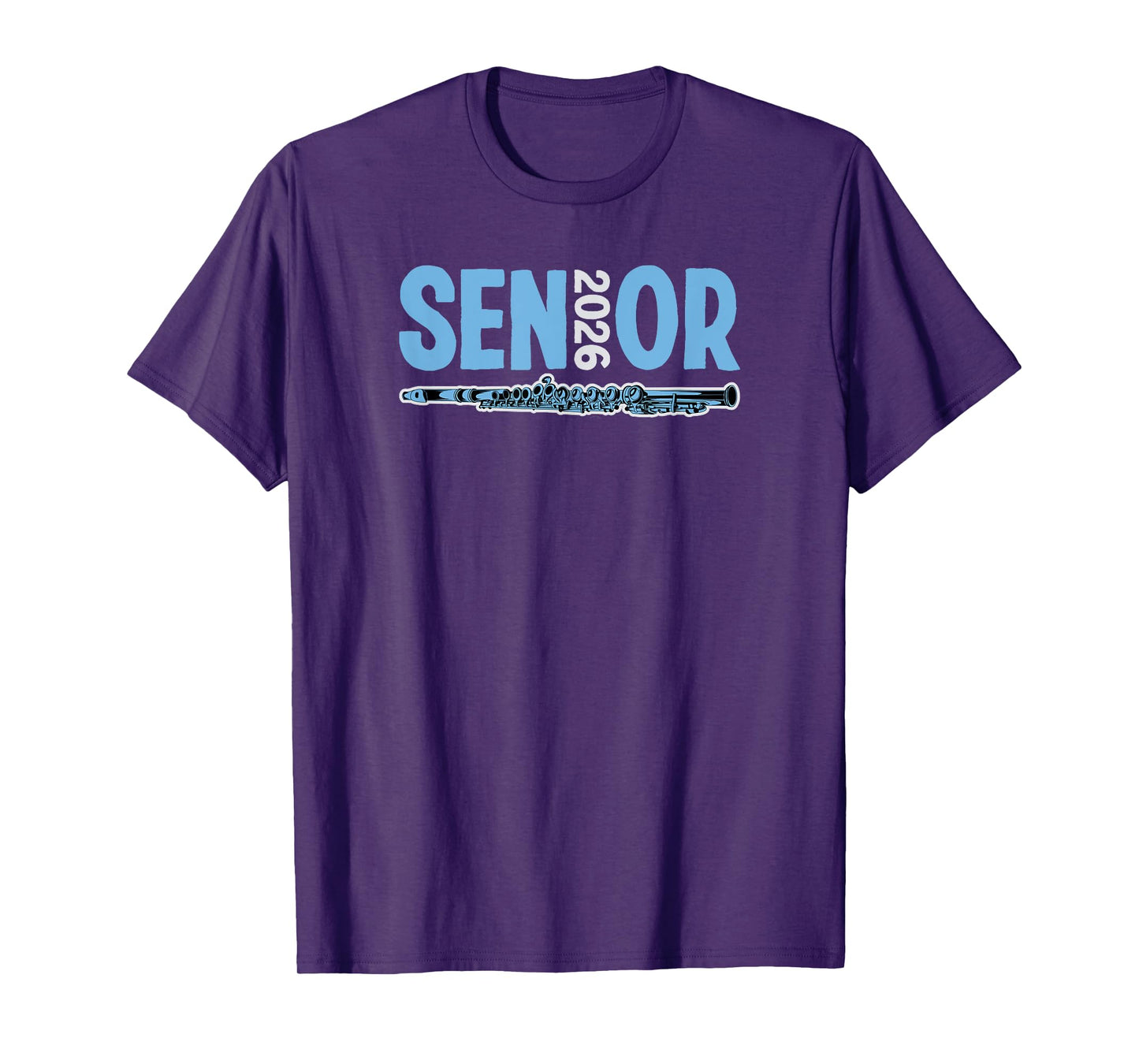 2026 Senior Flute Player Band Class Marching Band Graduate T-Shirt