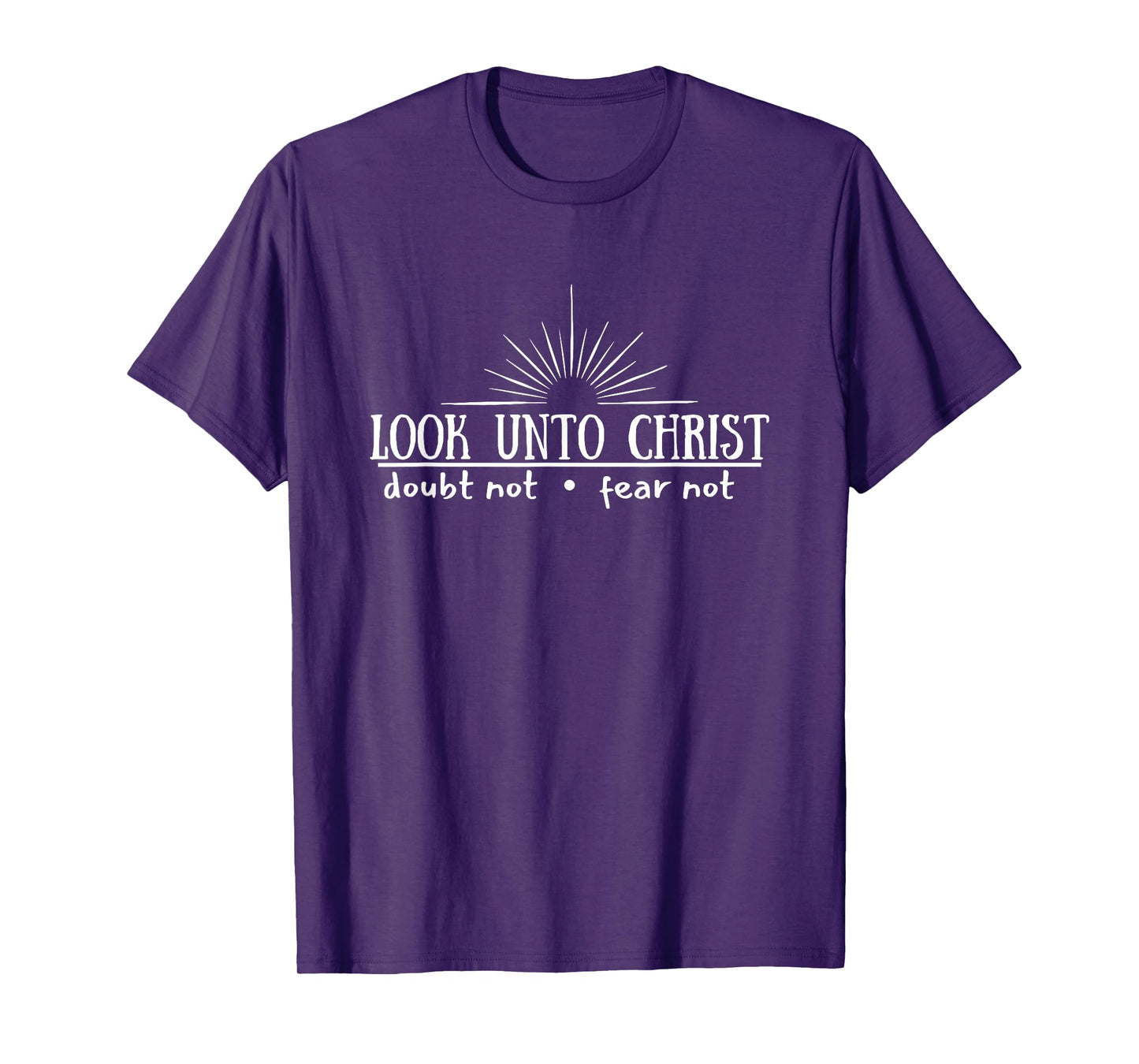 Look Unto Christ with sun 2025 Youth Theme LDS Christian T-Shirt