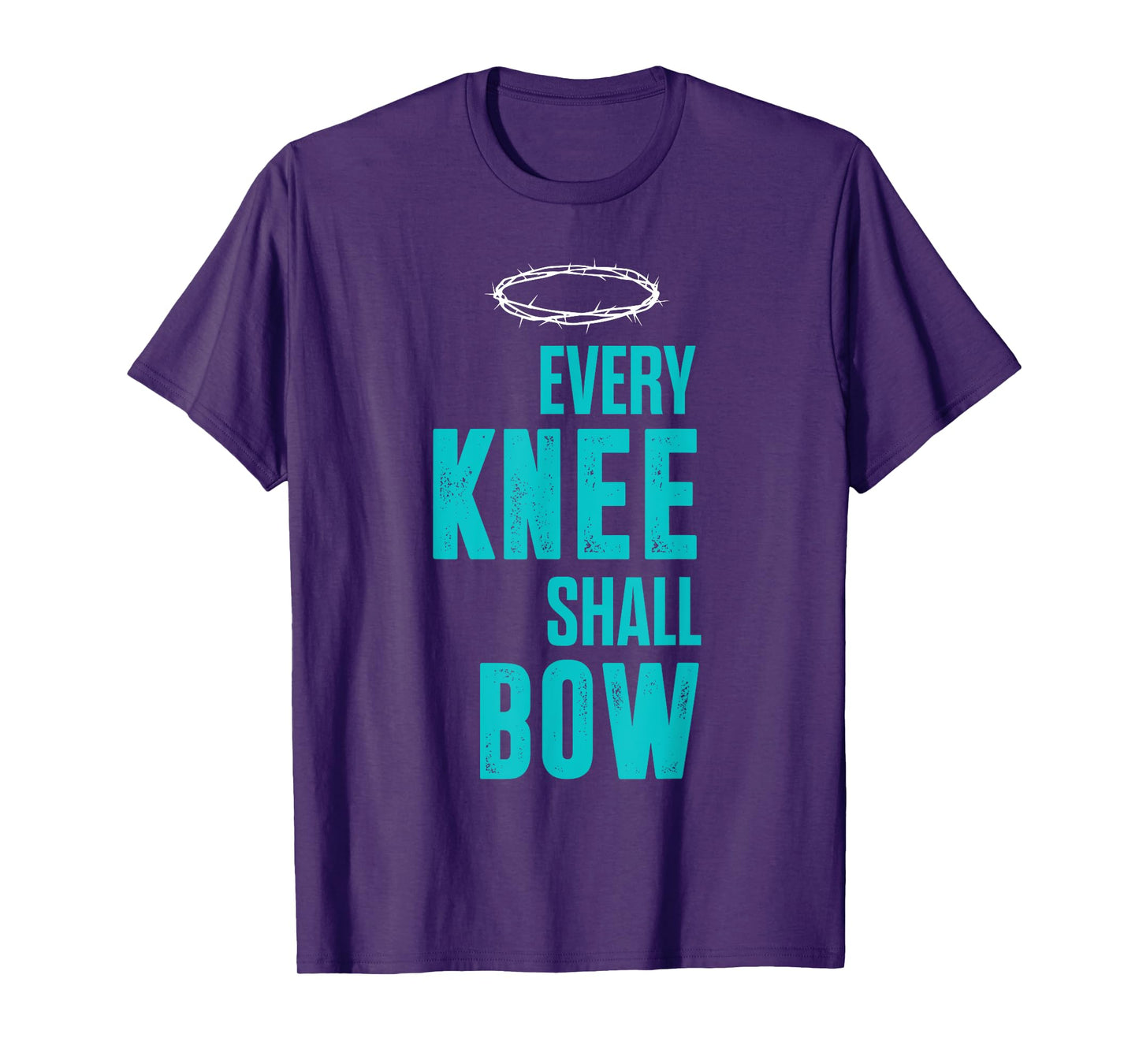 Christian Every Knee Shall Bow Romans Bible Verse T-Shirt