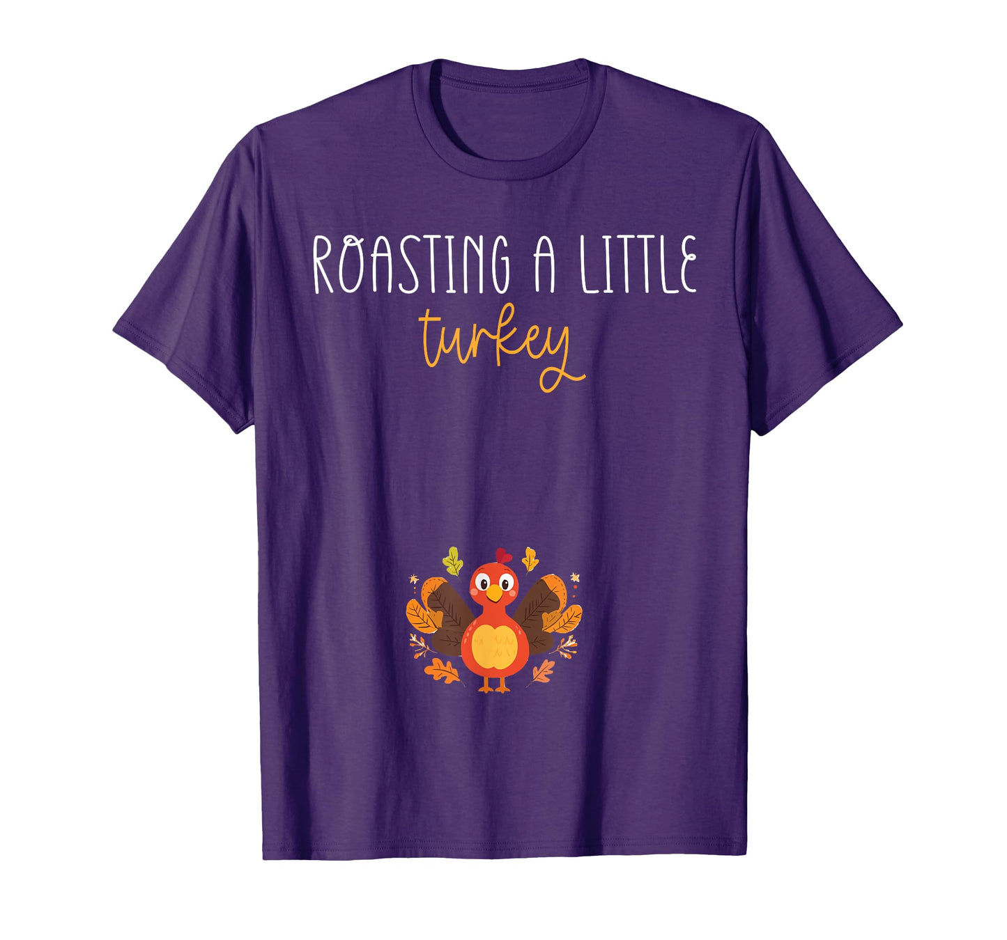 Vintage Growing A Little Turkey Thanksgiving Pregnancy T-Shirt
