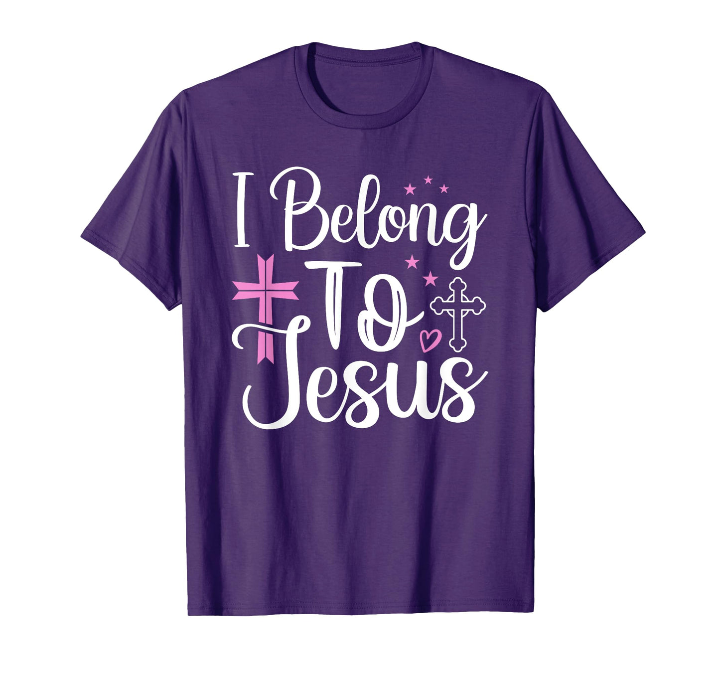 God Faith Cross Christians I Belong To Jesus T-Shirt