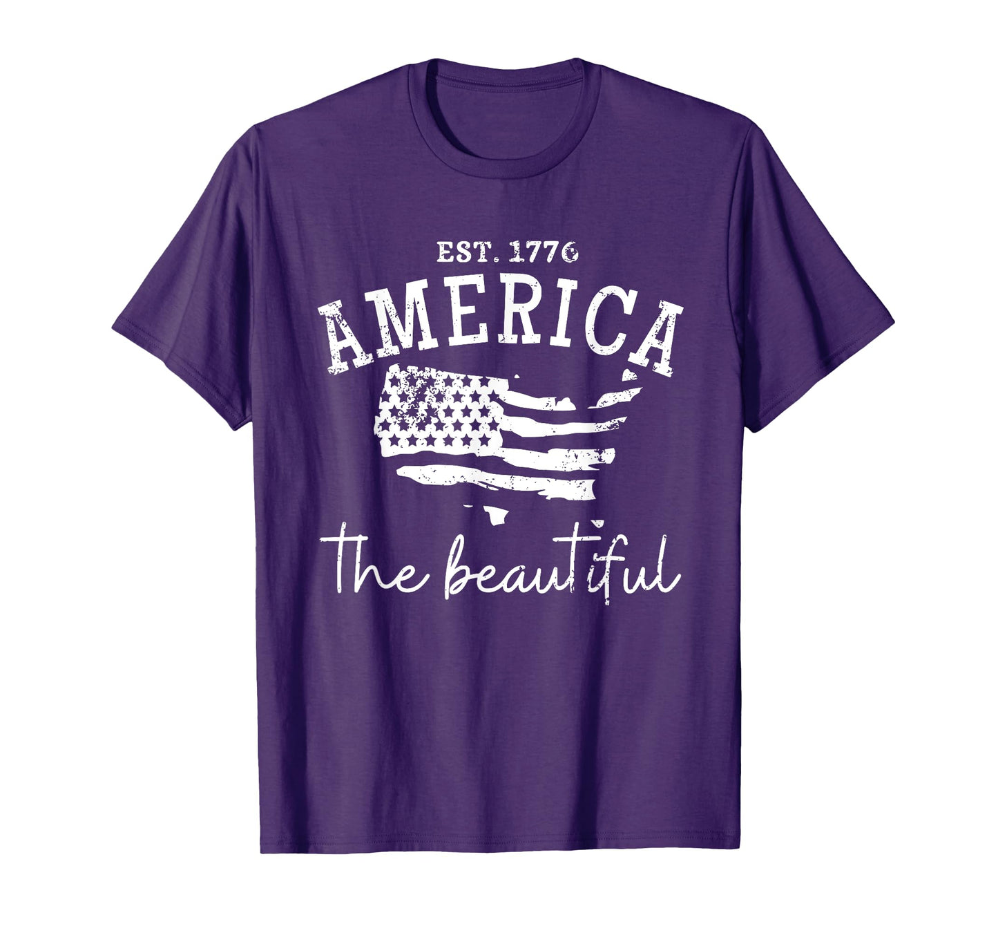 America The Beautiful Patriotic 4th Of July Independen Day T-Shirt