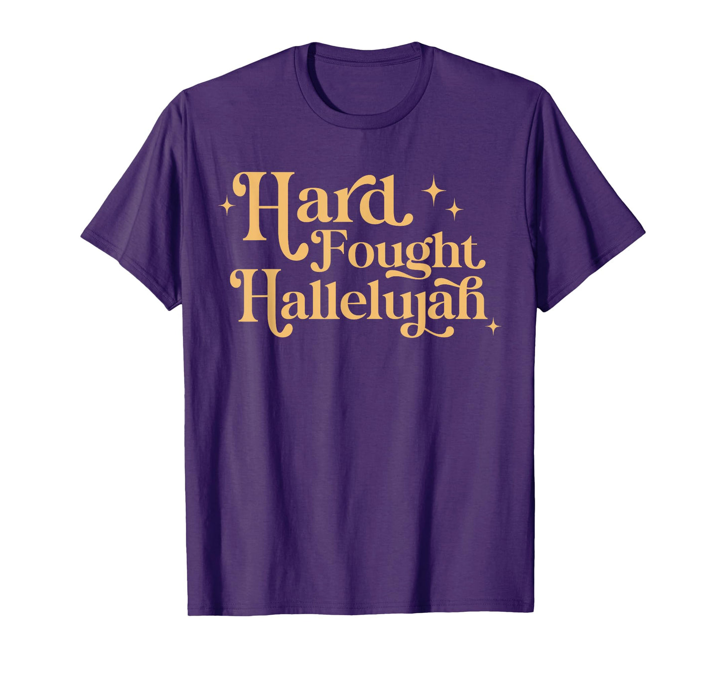Retro Hard Fought Hallelujah Christian T-Shirt