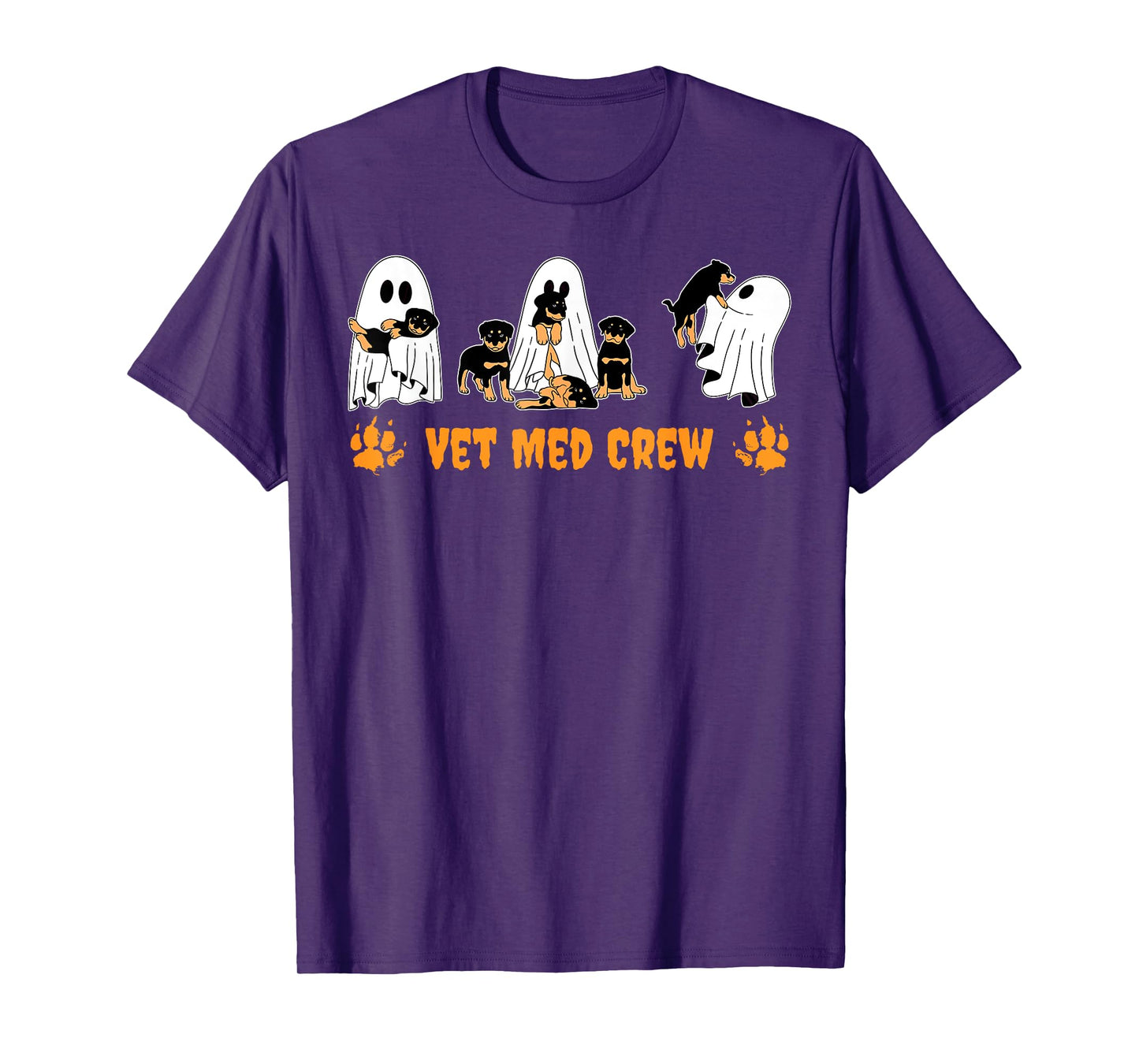 Vet Med Crew Cute God Ghost Veterinary Technician Halloween T-Shirt
