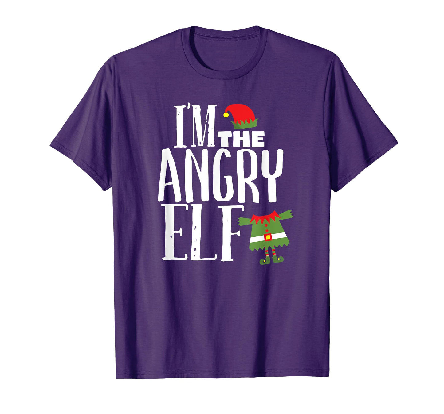 I'm The Angry Elf Matching Family Group Christmas Costume T-Shirt