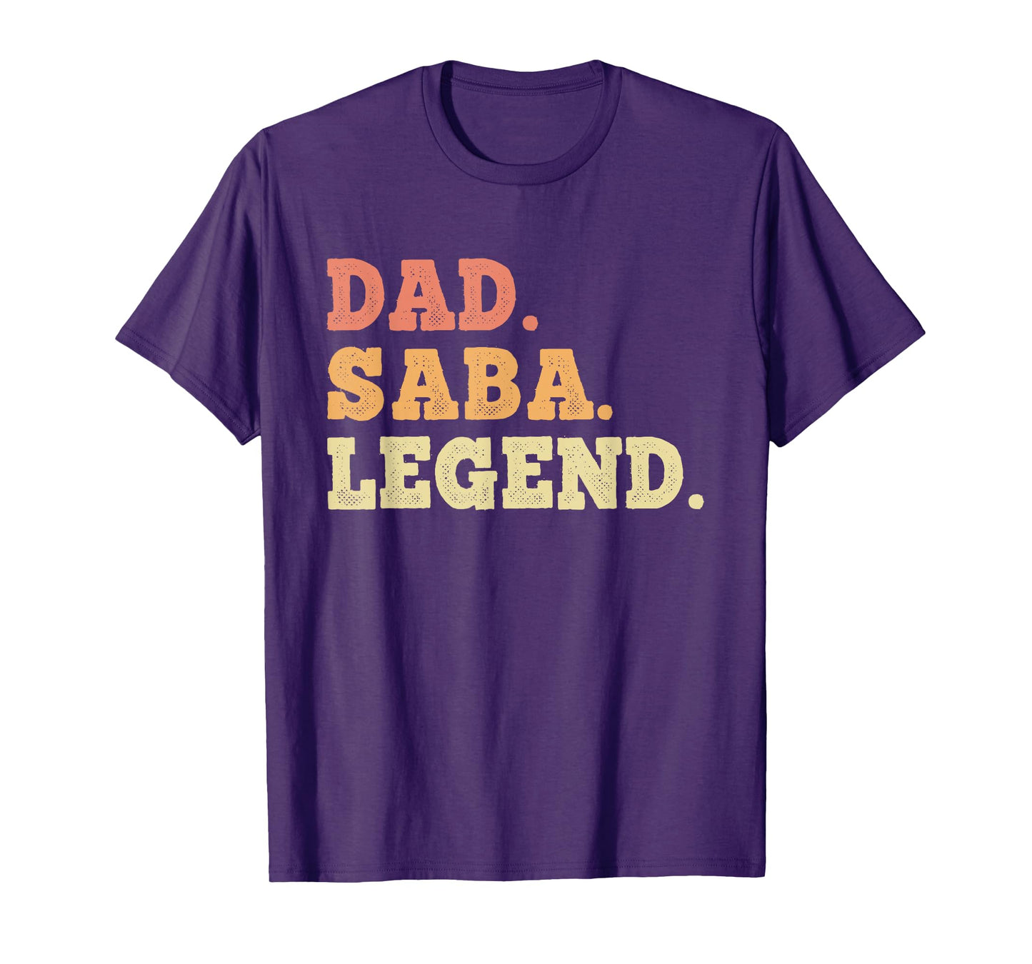 Dad Saba Legend Retro Vintage Funny Legendary T-Shirt