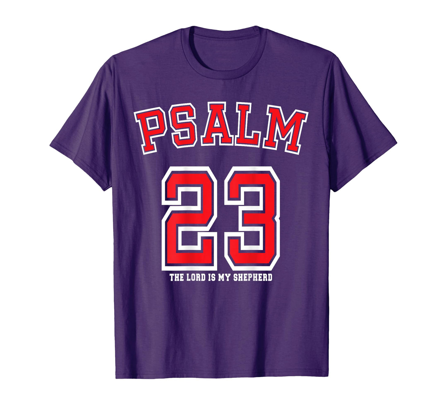 Casa Gosen Psalm 23 Unisex-Kids Black Small Modern Letter Print T-Shirt