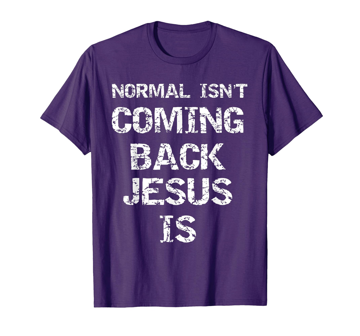Christ Second Coming Quote Normal isn't Coming Back Jesus Is T-Shirt
