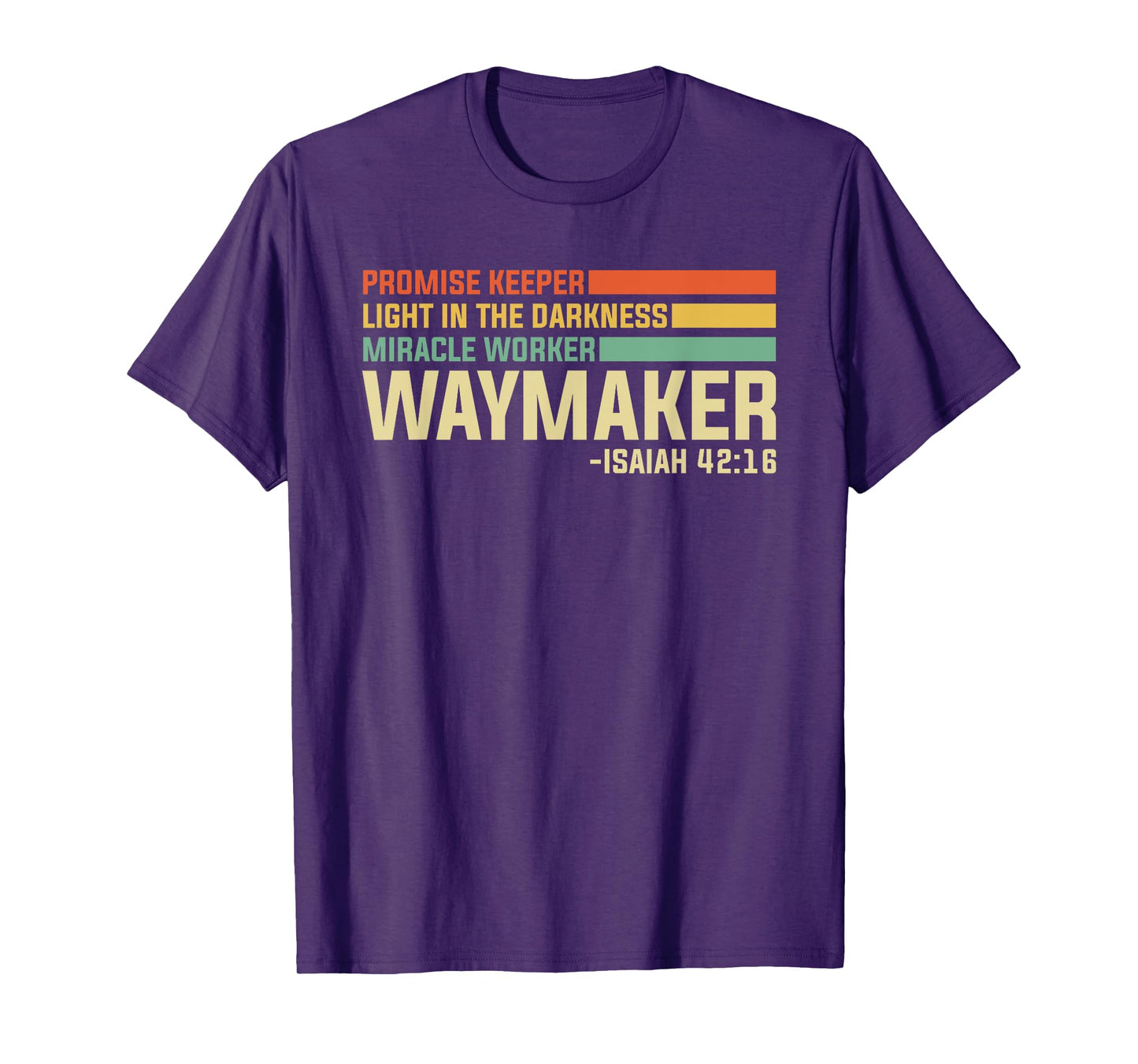 Waymaker Promise Keeper Christian Bible Verse Retro Vintage T-Shirt