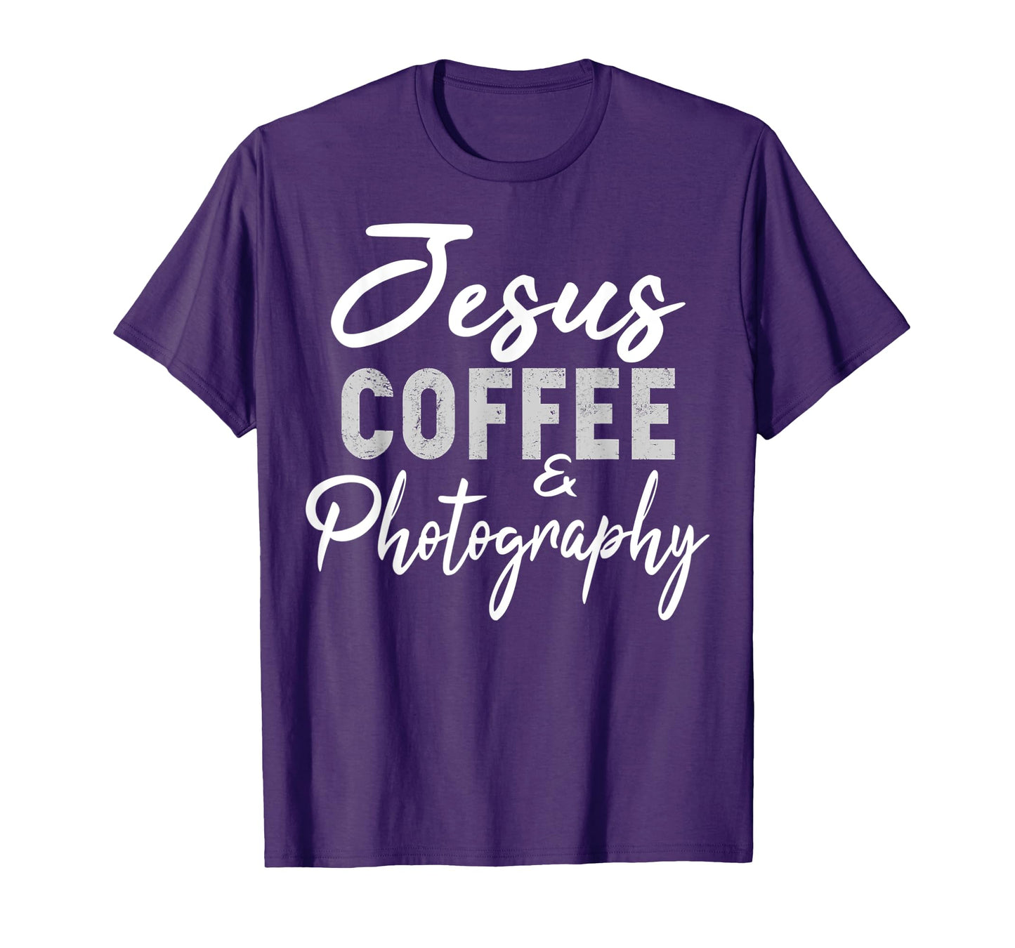 Jesus Coffee and Photography Funny Photographer Camera T-Shirt