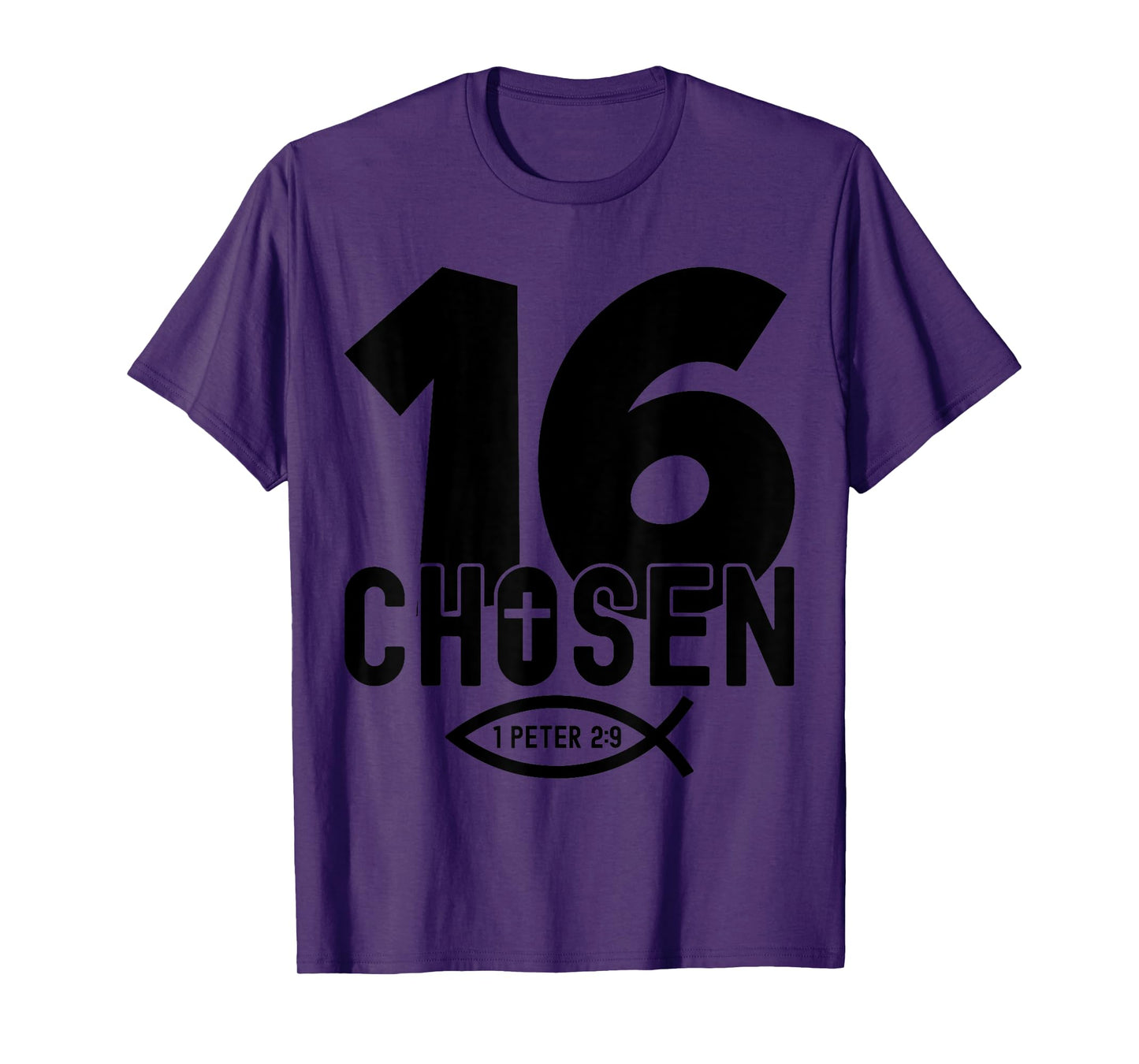 Chosen 16 Religious 16 Years Jesus 16TH Birthday T-Shirt