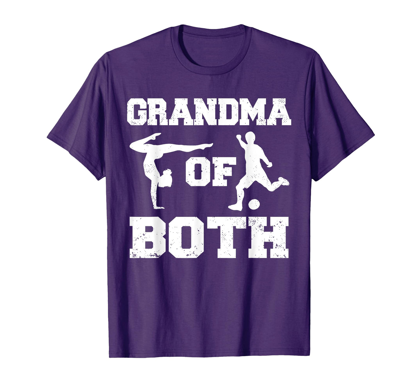 Grandma Of Both Funny Soccer Gymnastics Grandma T-Shirt