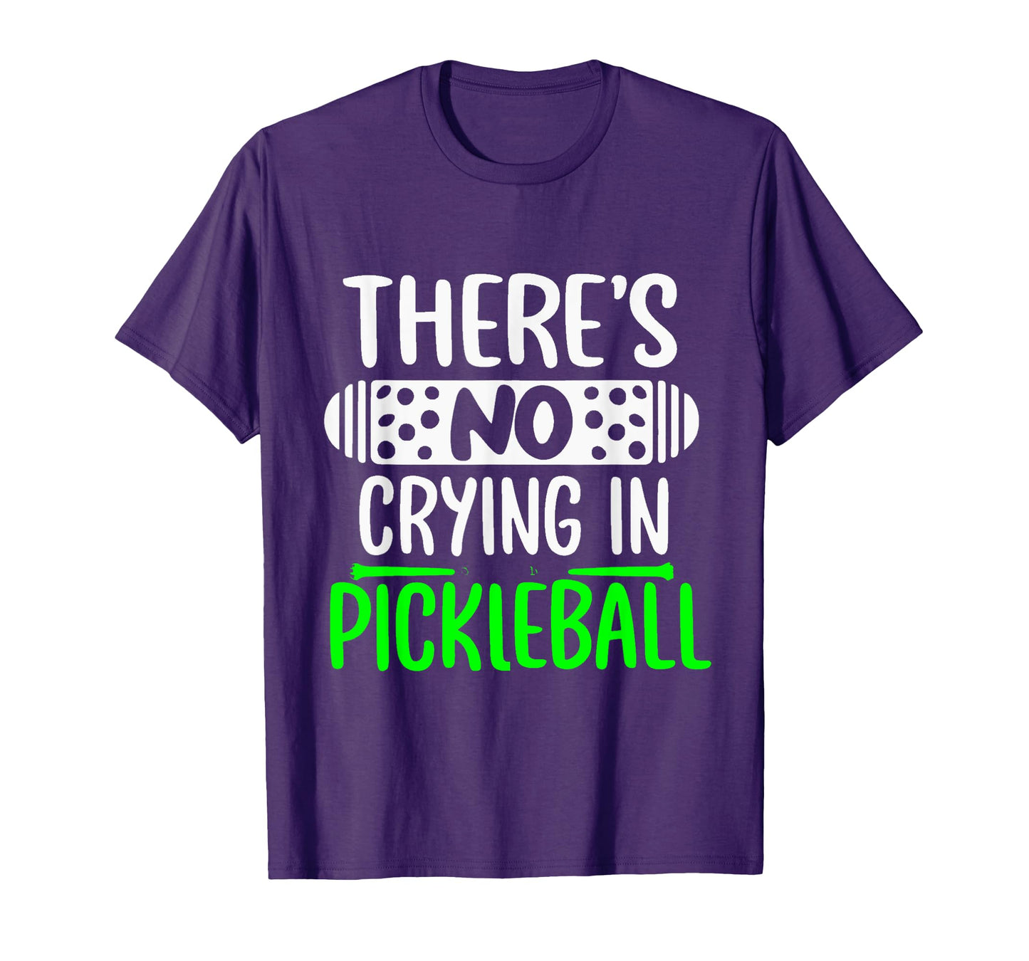 There's No Crying In Pickleball Funny Pickleball Rules T-Shirt