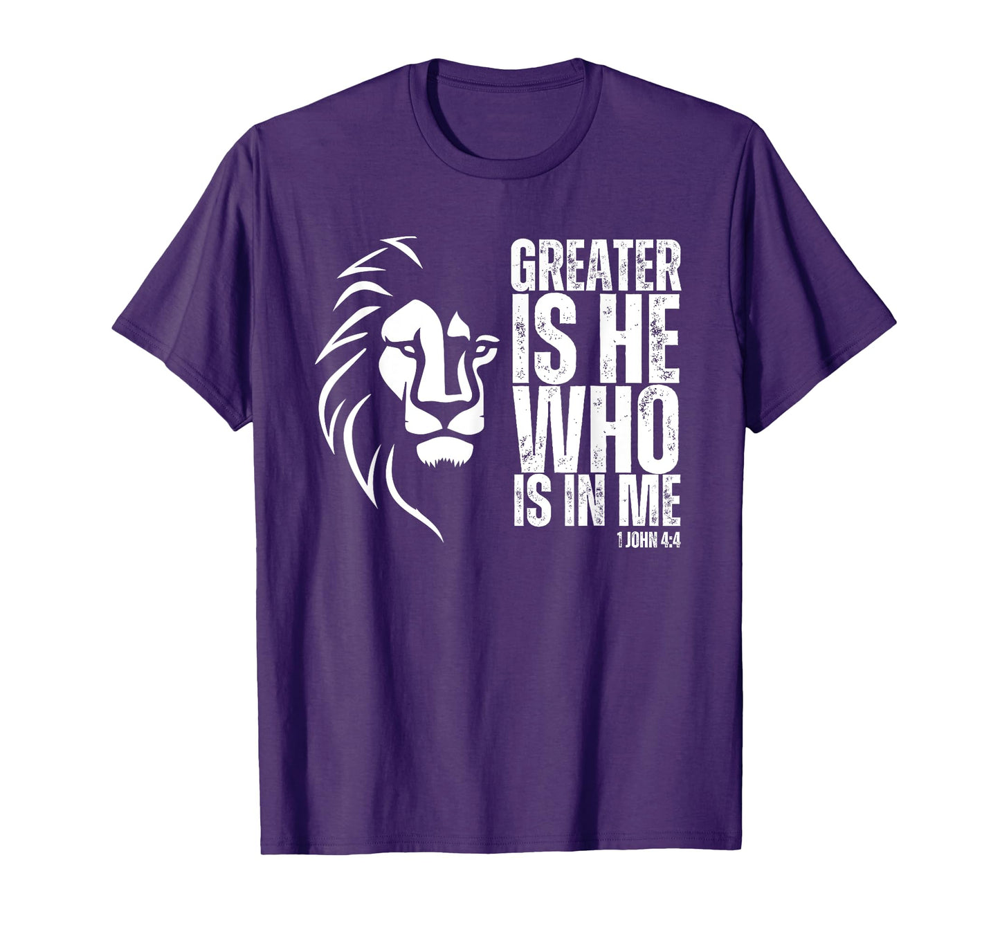 Jesus Saves Lion of Judah Christian Bible Verse T-Shirt, Small