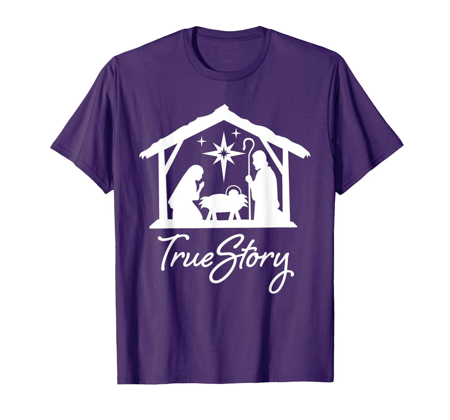 Christian Religious Christmas Nativity Scene True Story T-Shirt
