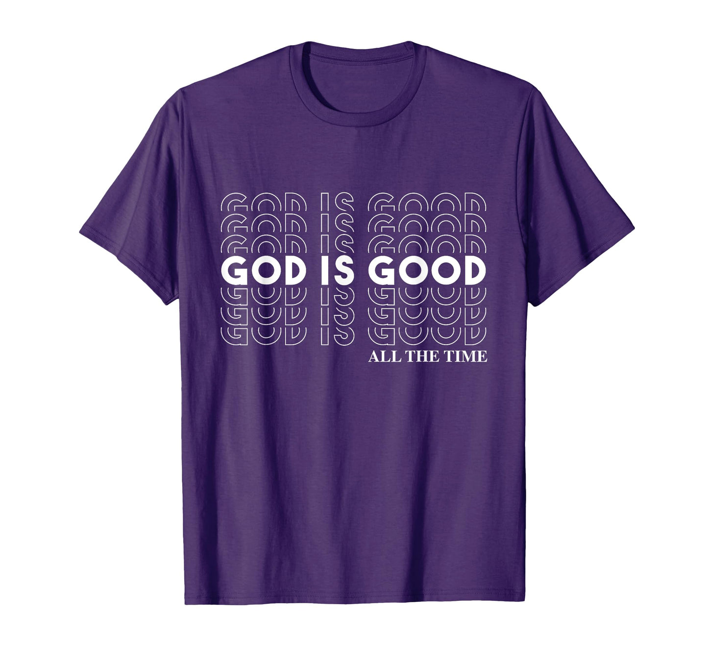 God is Good" Christian Worship Preacher's T-Shirt - Classic Fit, Crew Neck, Short Sleeve (Black)