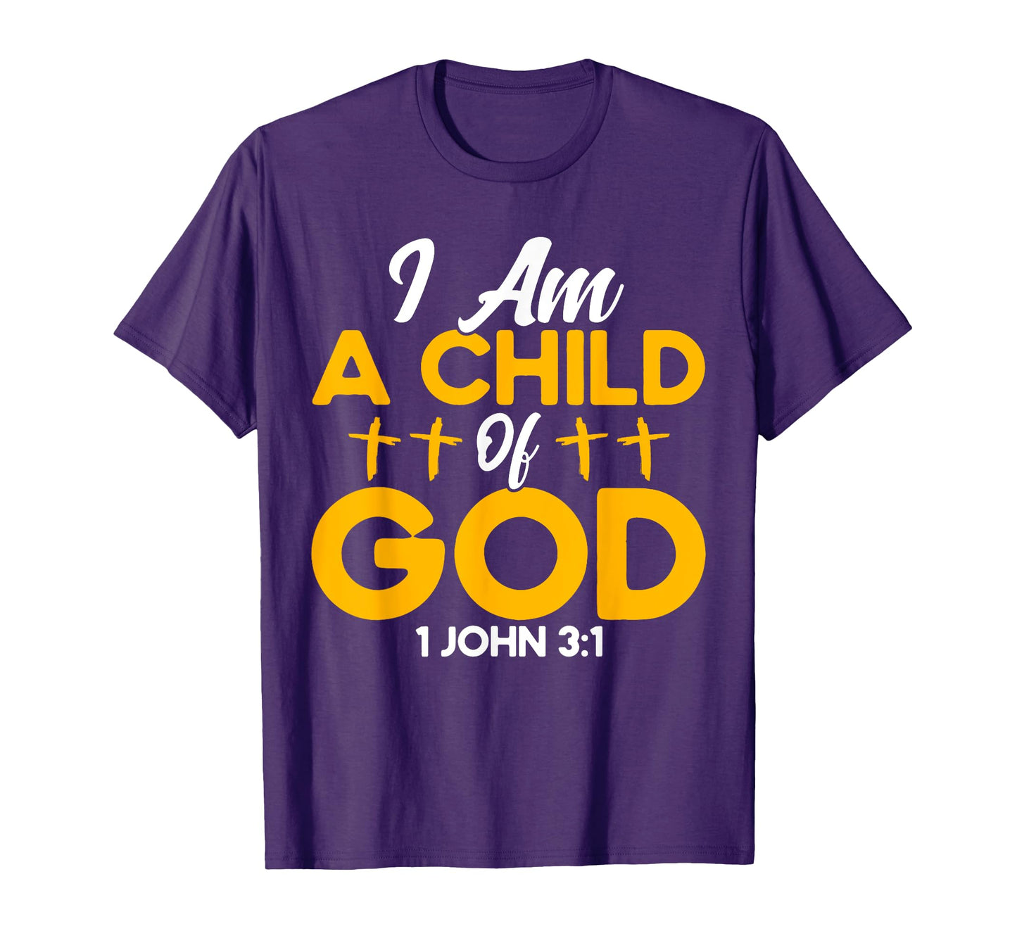 Christian Bible Verse John 3:1 Child Of God Cross T-Shirt