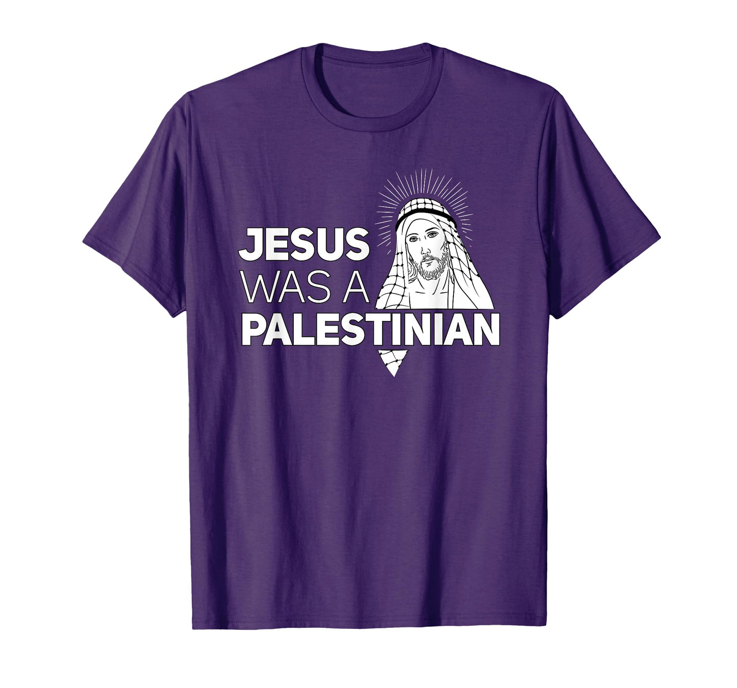 Jesus Was A Palestinian Jesus in Palestinian Keffiyeh Scarf T-Shirt