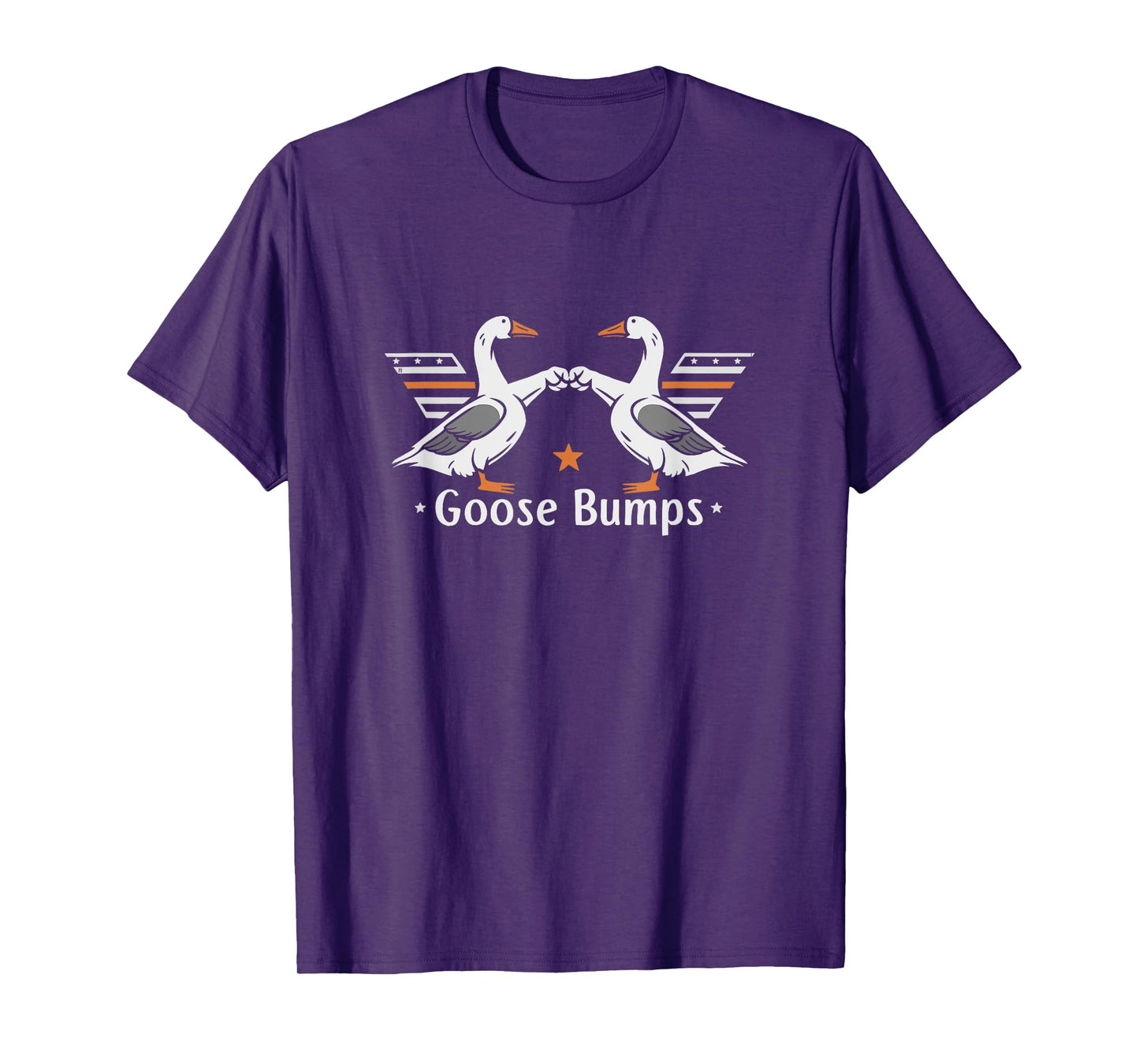 Goose Bumps Pun Fist Bump Funny Vintage Cartoon Geese T-Shirt