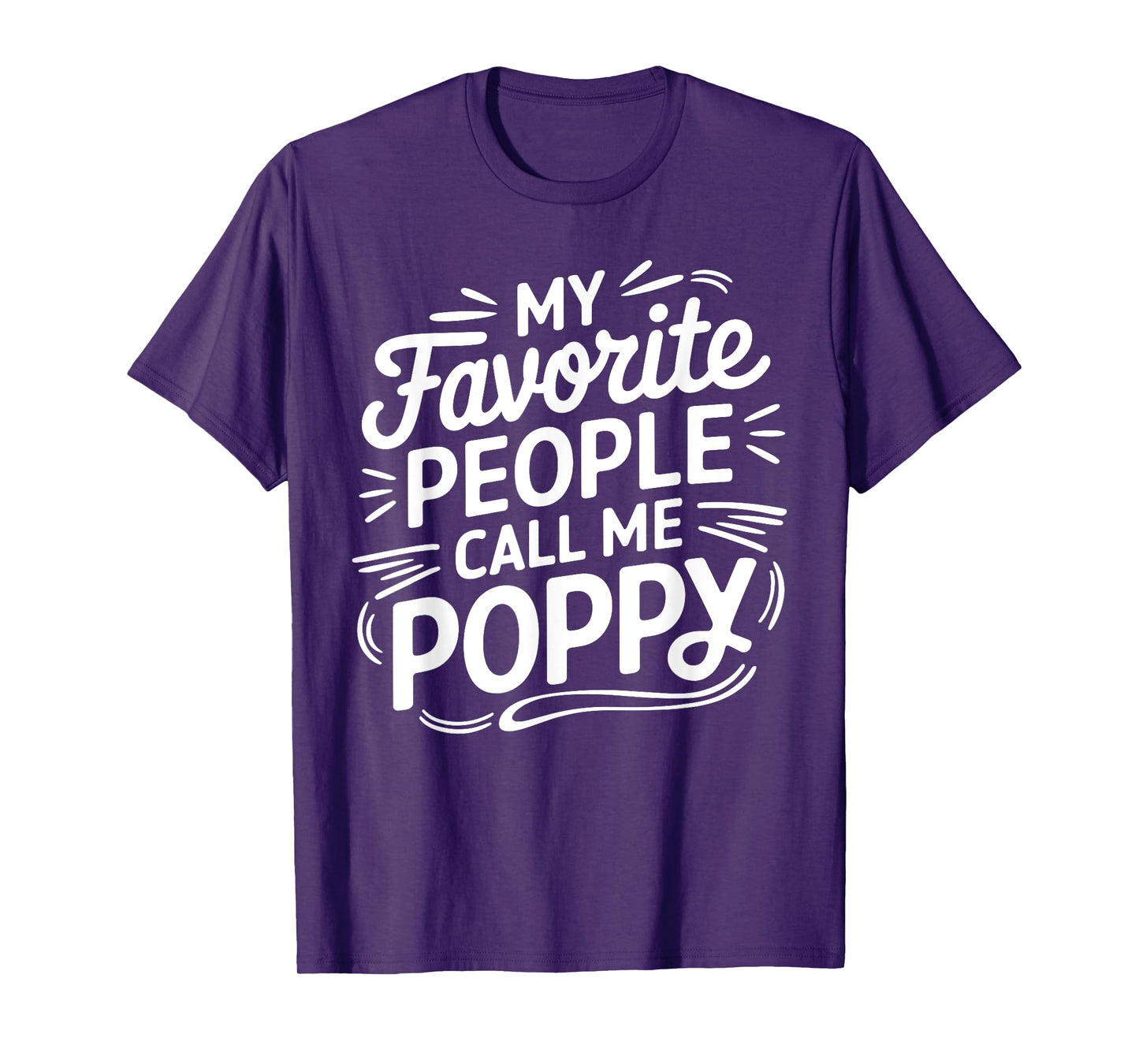 Poppy Design For Grandpa From Grandkids Father's Day Poppy T-Shirt