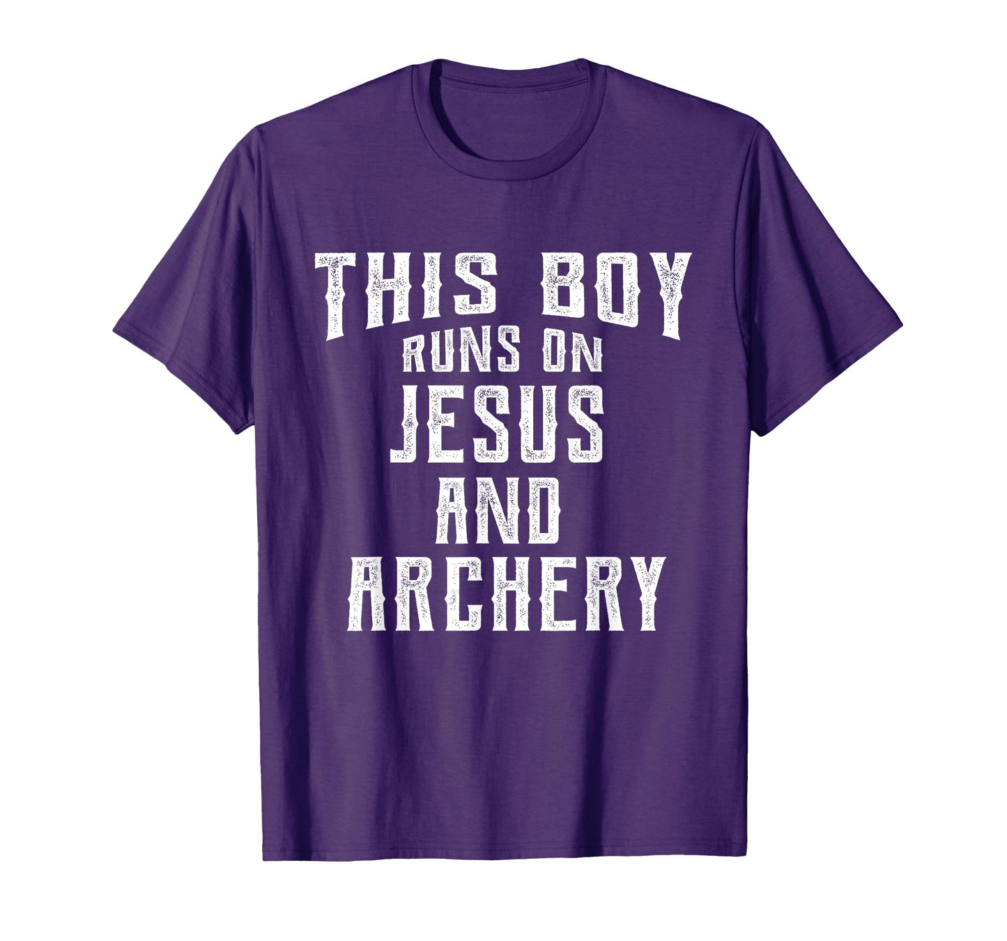 This Boy Runs On Jesus And Archery Christian Gift T-Shirt