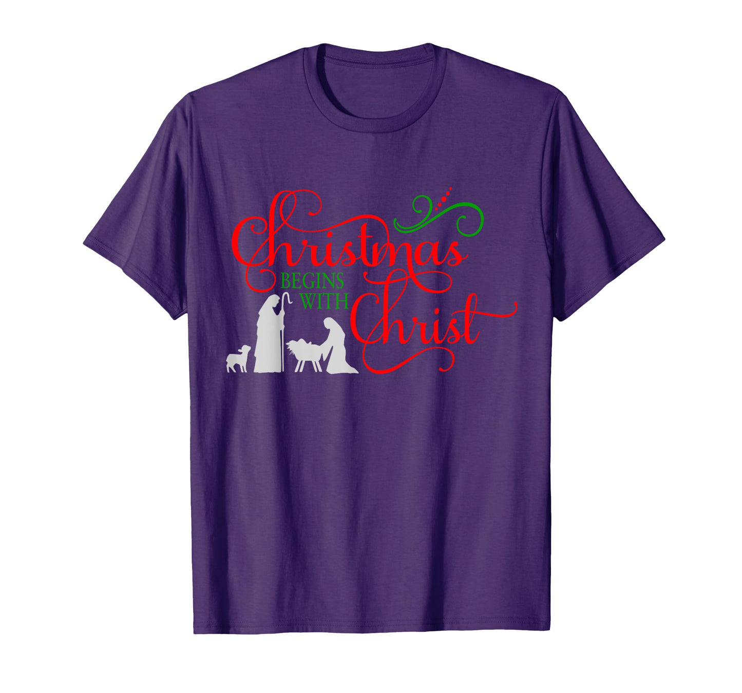Christmas begins with Christ T-Shirt