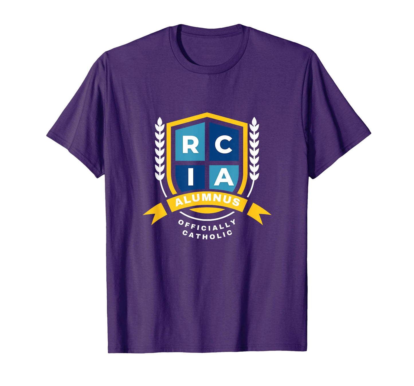 RCIA Alumnus – Officially Catholic Shield Design T-Shirt