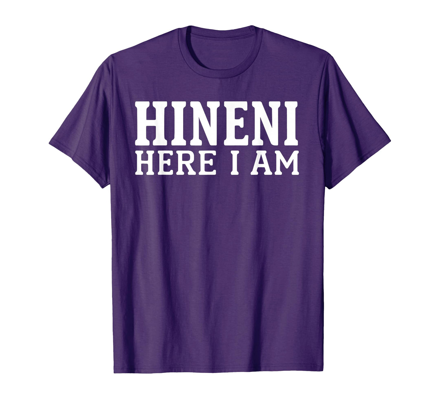 Hineni Here I Am Christians Hebrew Word T-Shirt