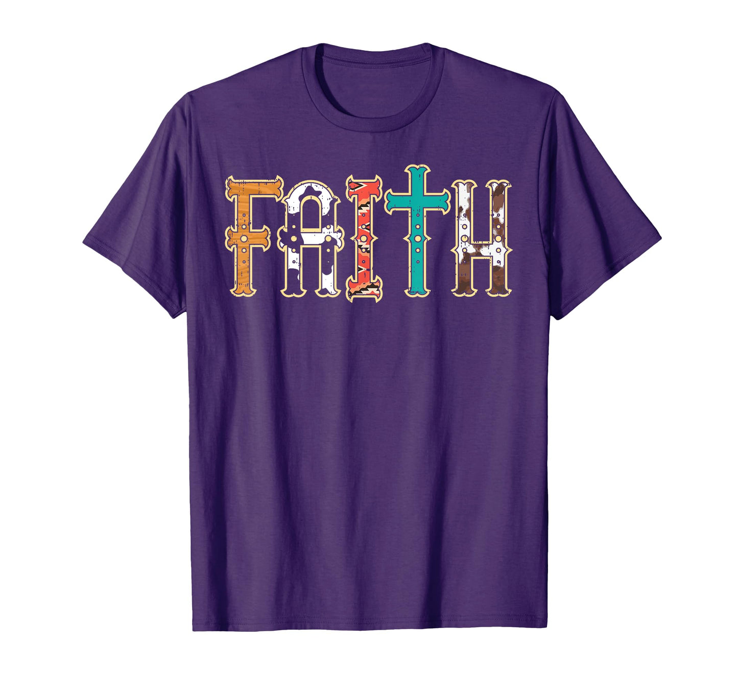 Faith Patterns God Jesus Religious Christian Men Women Kids T-Shirt