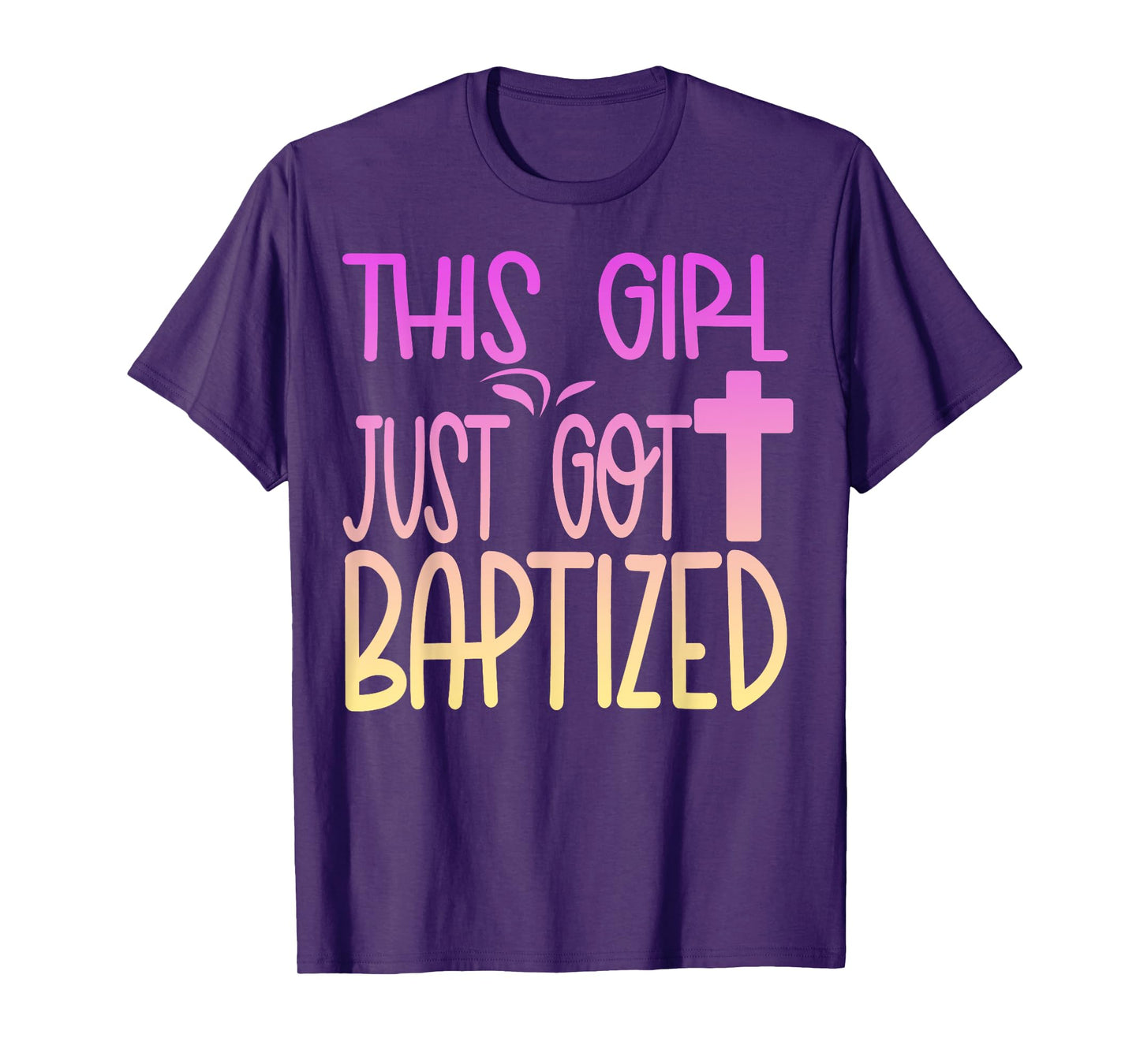 Baptized Baptism Kids Girl Cute Christian 2025 I Decided T-Shirt