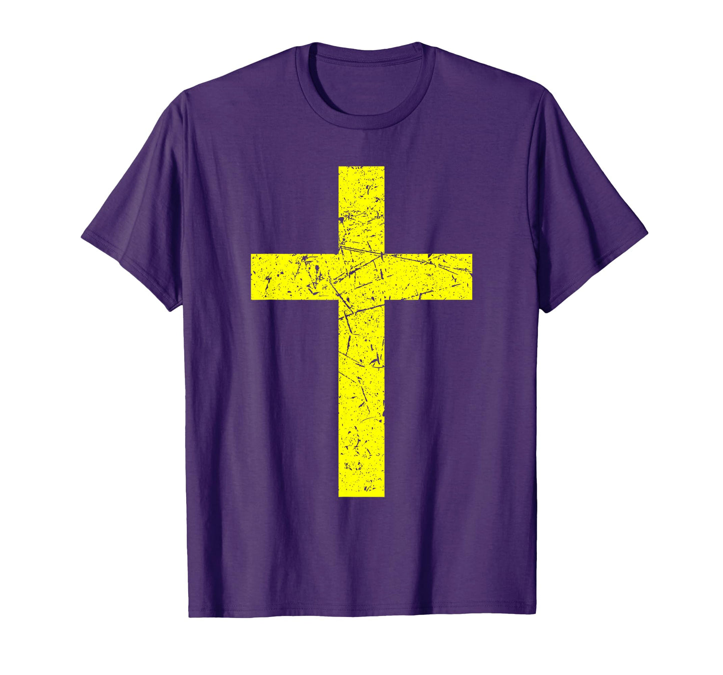 God Jesus Cross Christian Yellow T-Shirt