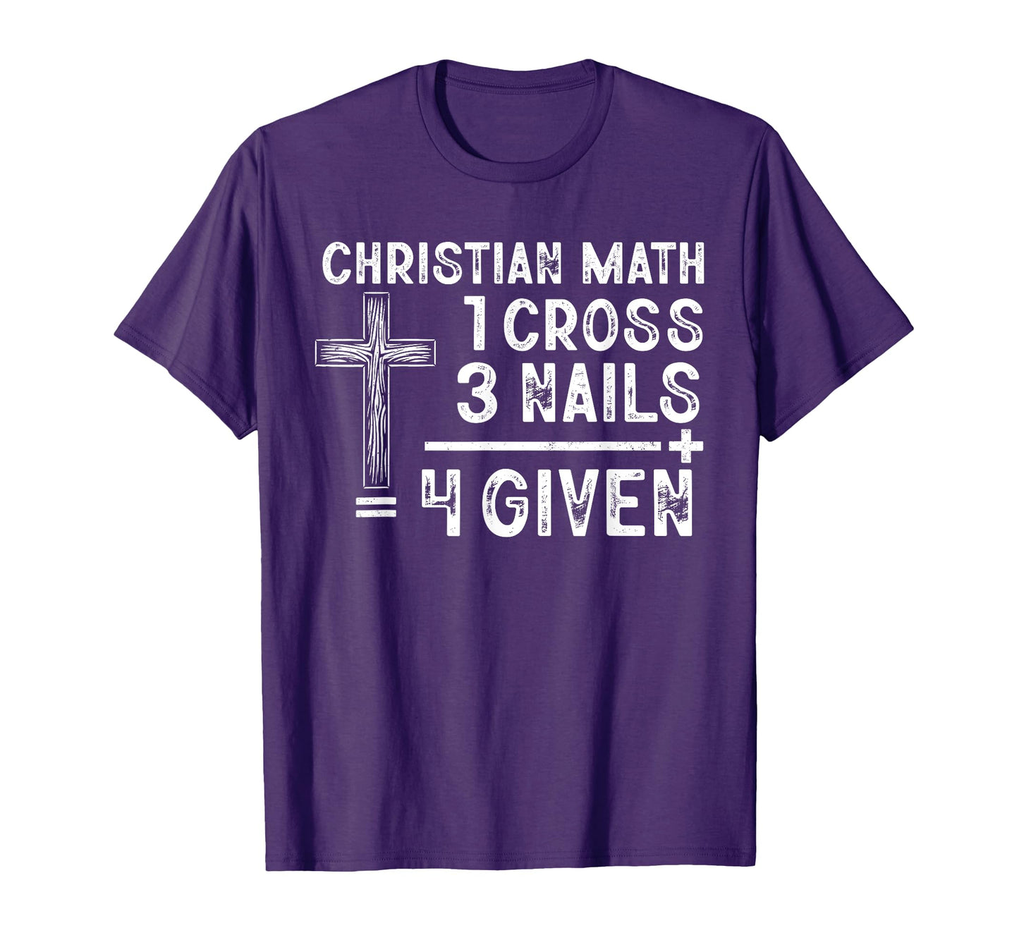 Christian Math Funny Christ Follower Religion Math Lover T-Shirt