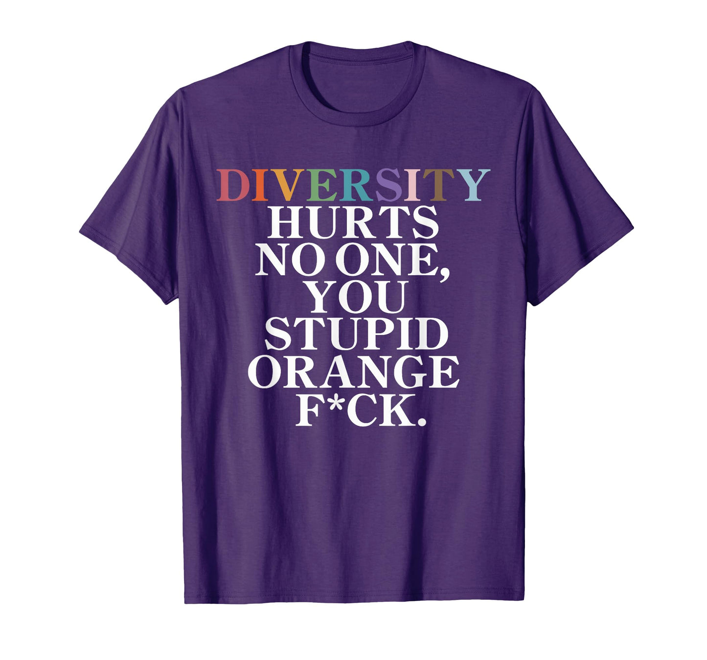 Diversity Hurts No One You Stupid Orange T-Shirt