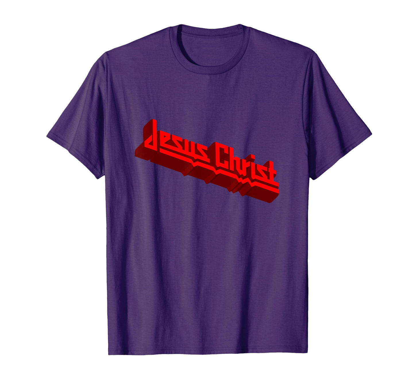 Heavy Metal Jesus Christ in the Judas Priest Style T-Shirt